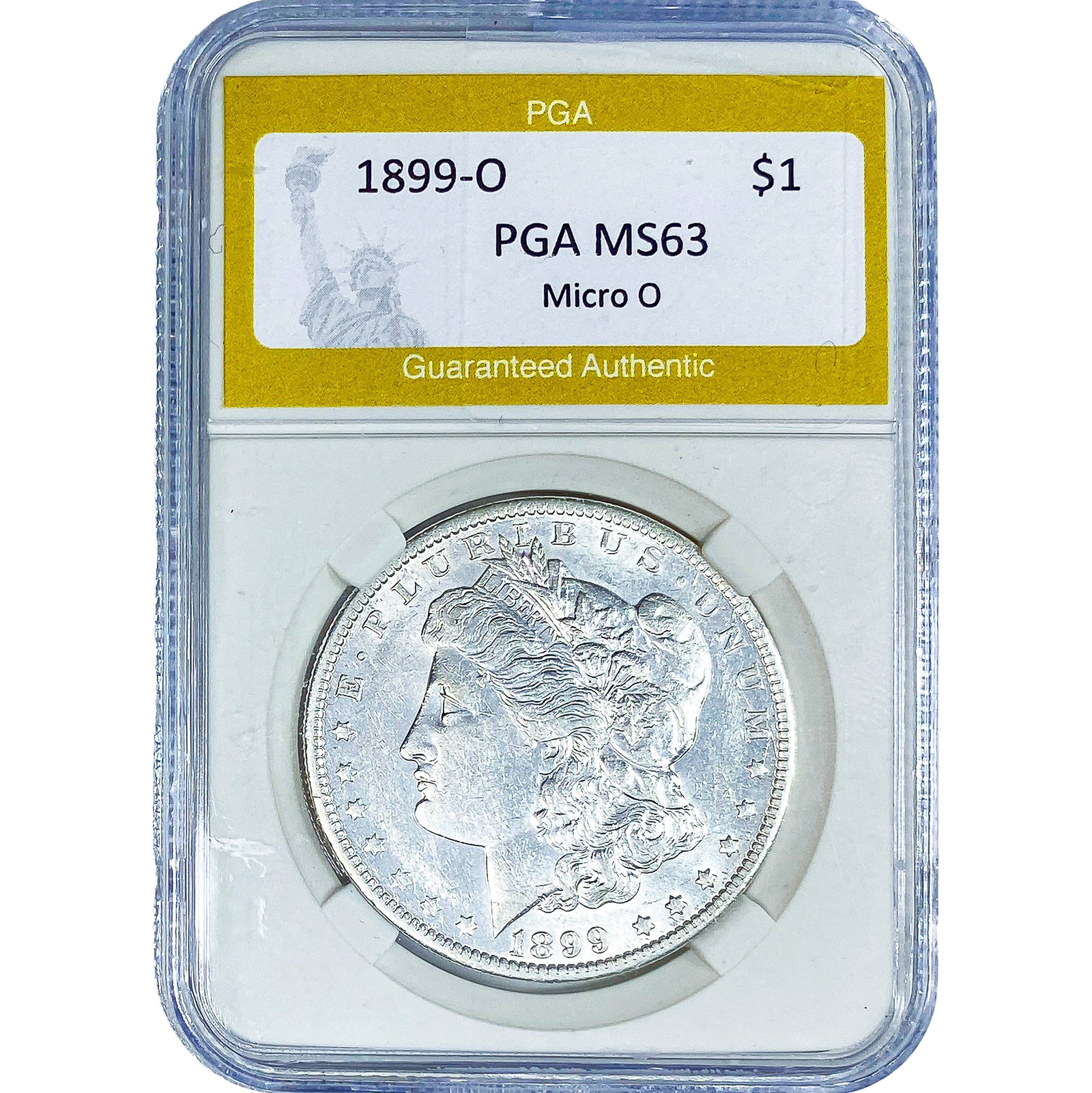 1899-O Morgan Silver Dollar PGA MS63 Micro O: 1899-O Morgan Silver Dollar PGA MS63 Micro O