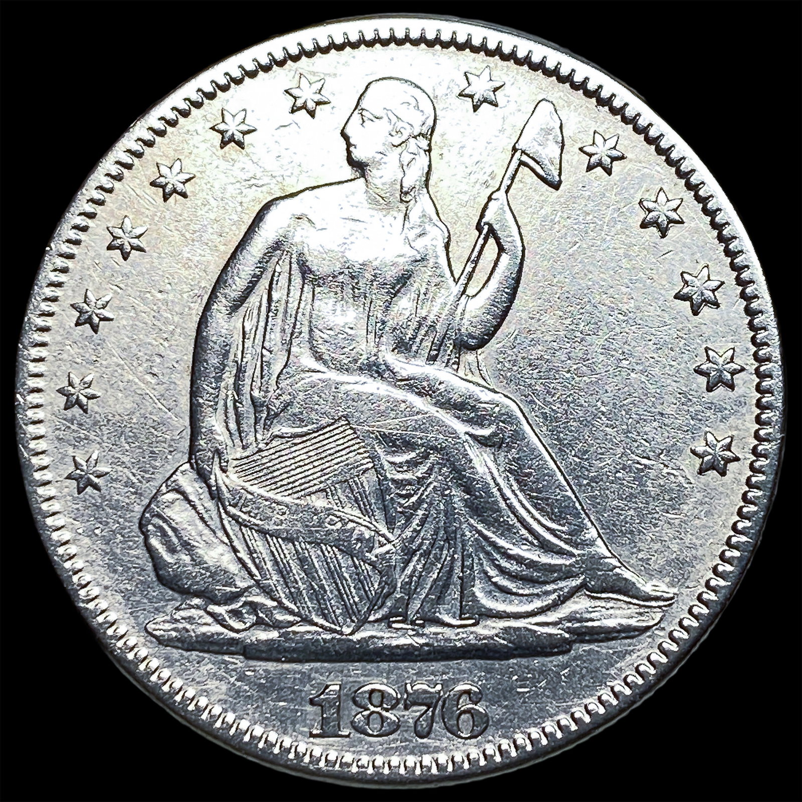 1876 Seated Liberty Half Dollar HIGH GRADE: 1876 Seated Liberty Half Dollar HIGH GRADE