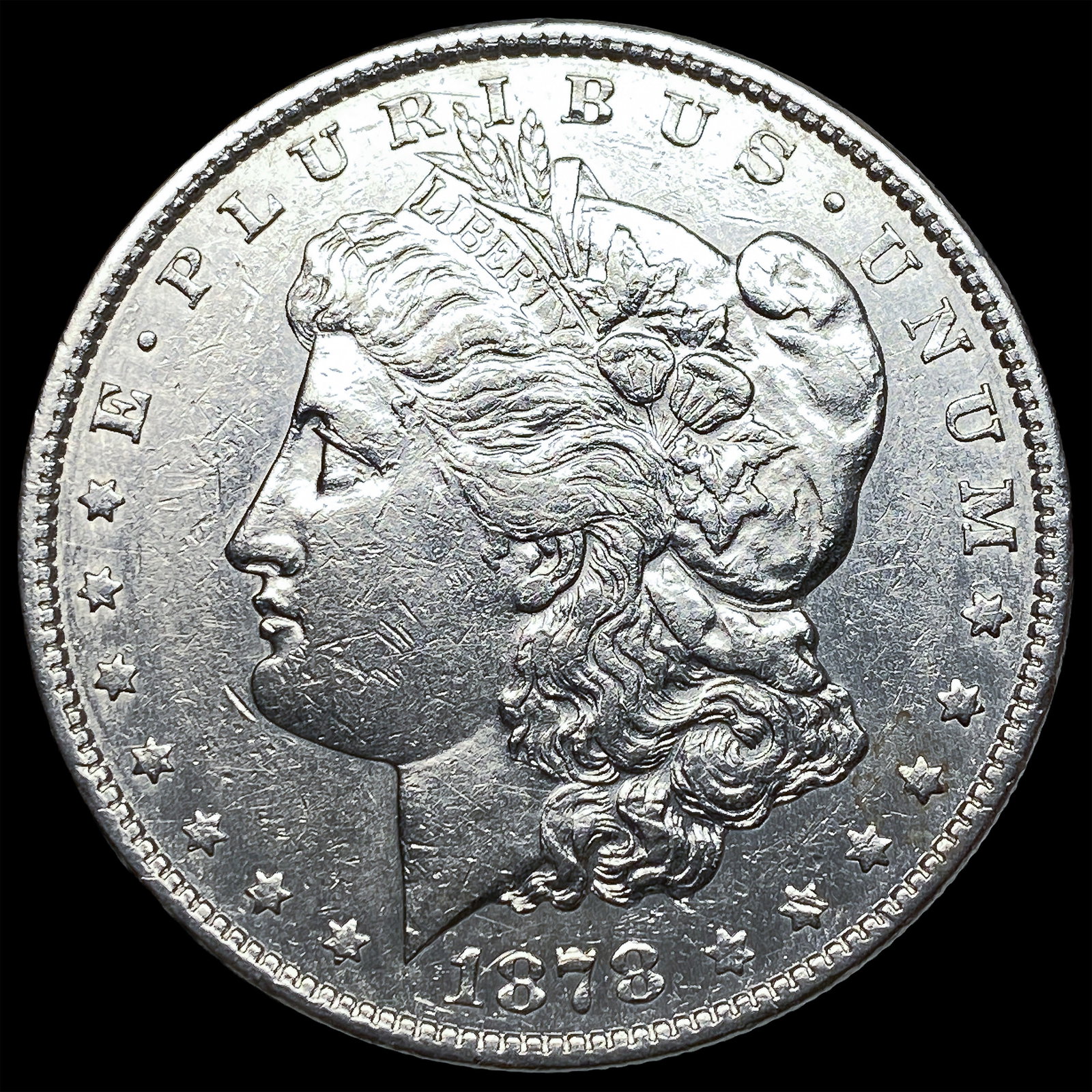 1878-S Silver Morgan Dollar CLOSELY UNCIRCULATED: 1878-S Silver Morgan Dollar CLOSELY UNCIRCULATED