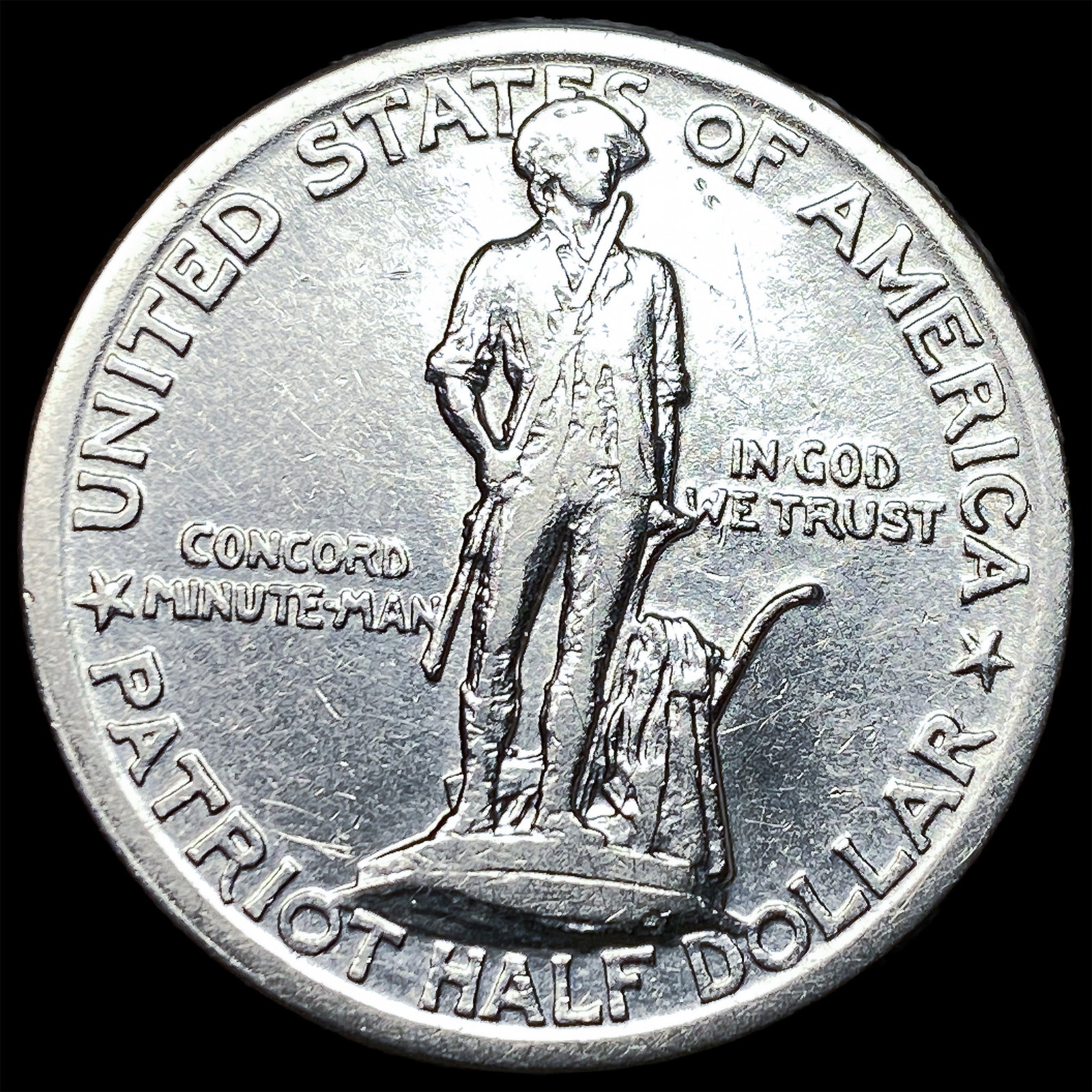 1925 Silver Lexington-Concord Half Dollar CLOSELY UNCIRCULATED (1 of 2)