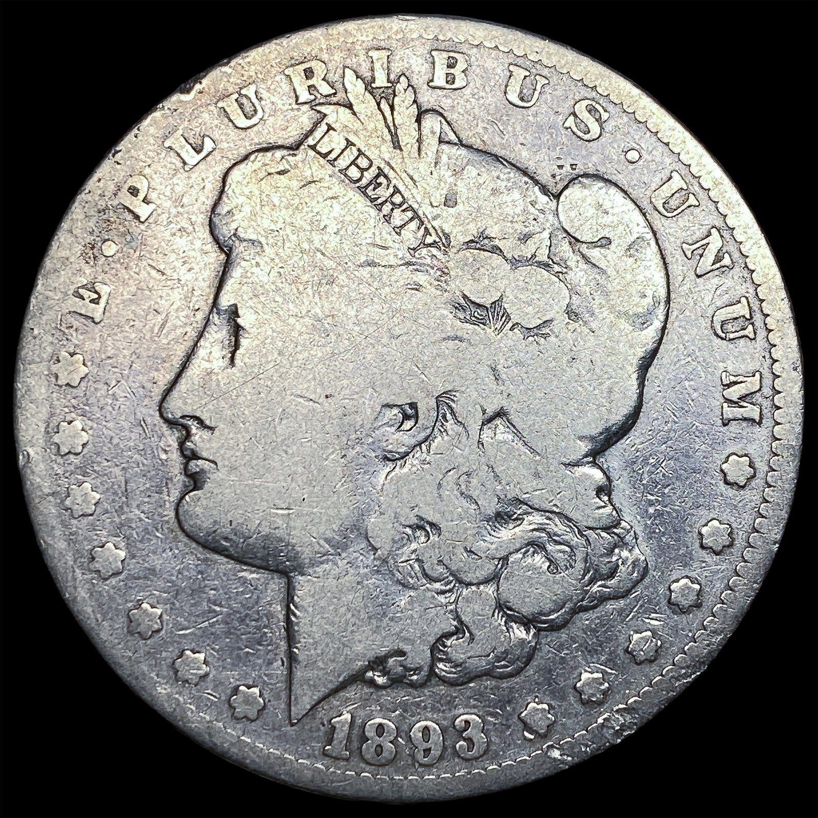 1893-CC Silver Morgan Dollar LIGHTLY CIRCULATED: 1893-CC Silver Morgan Dollar LIGHTLY CIRCULATED