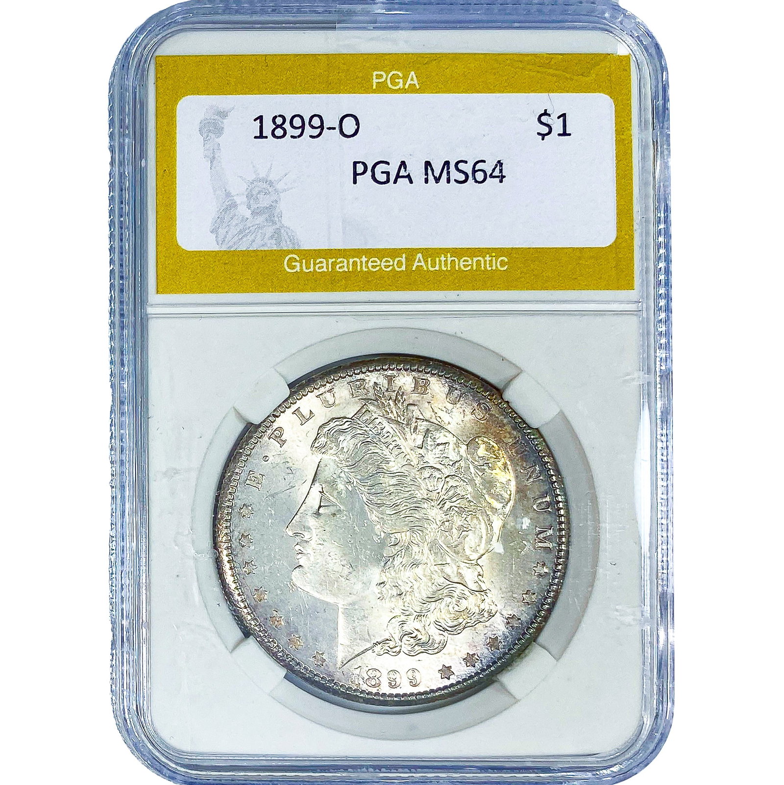 1899-O Morgan Silver Dollar PGA MS64: 1899-O Morgan Silver Dollar PGA MS64