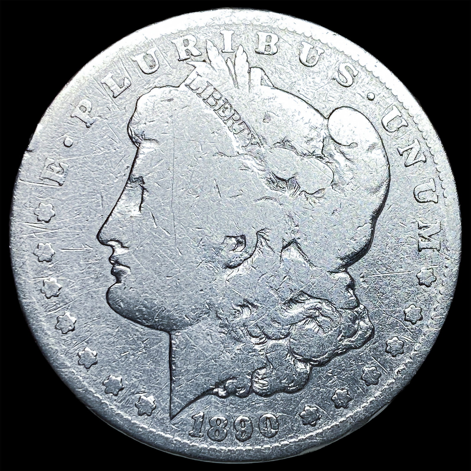 1890-CC Silver Morgan Dollar LIGHTLY CIRCULATED: 1890-CC Silver Morgan Dollar LIGHTLY CIRCULATED