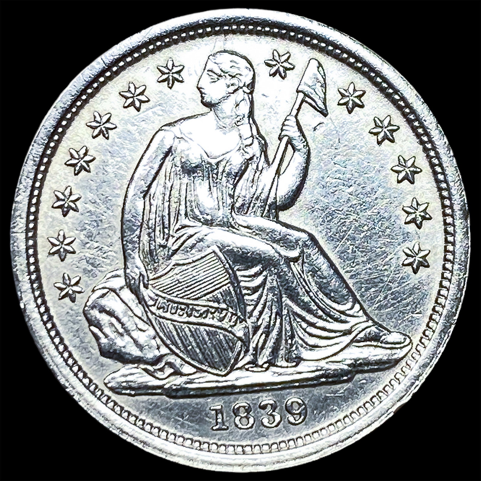 1839 Seated Liberty Dime UNCIRCULATED (1 of 2)