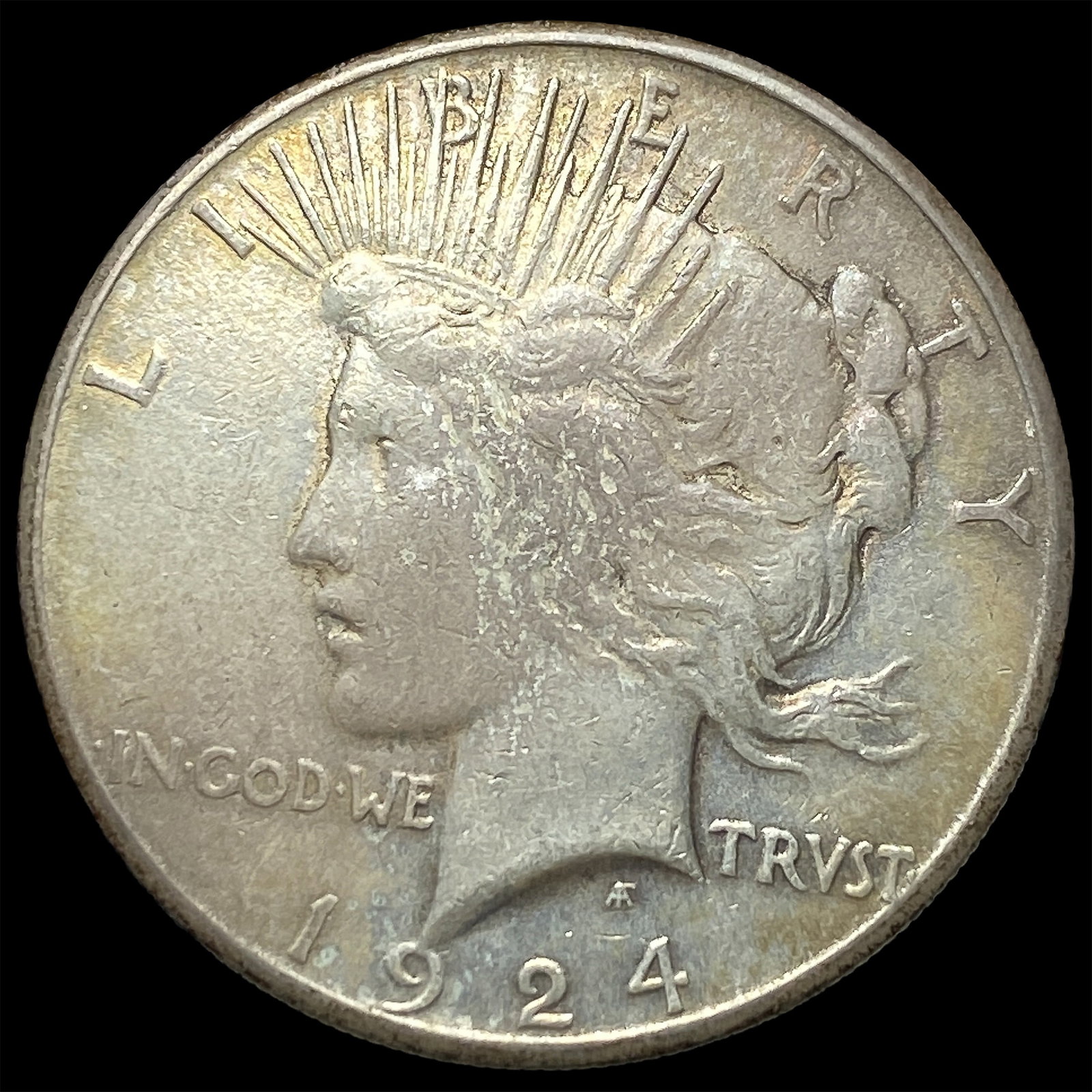 1924-S Peace Silver Dollar NEARLY UNCIRCULATED: 1924-S Peace Silver Dollar NEARLY UNCIRCULATED