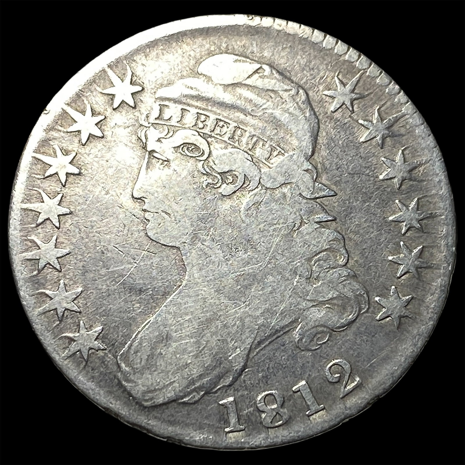 1812 Capped Bust Half Dollar LIGHTLY CIRCULATED (1 of 2)