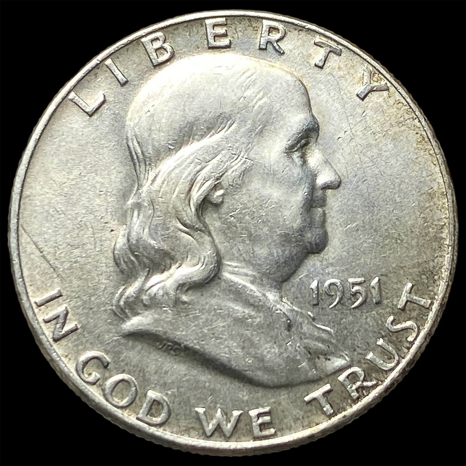 1951 Silver Franklin Half Dollar CLOSELY UNCIRCULATED (1 of 2)
