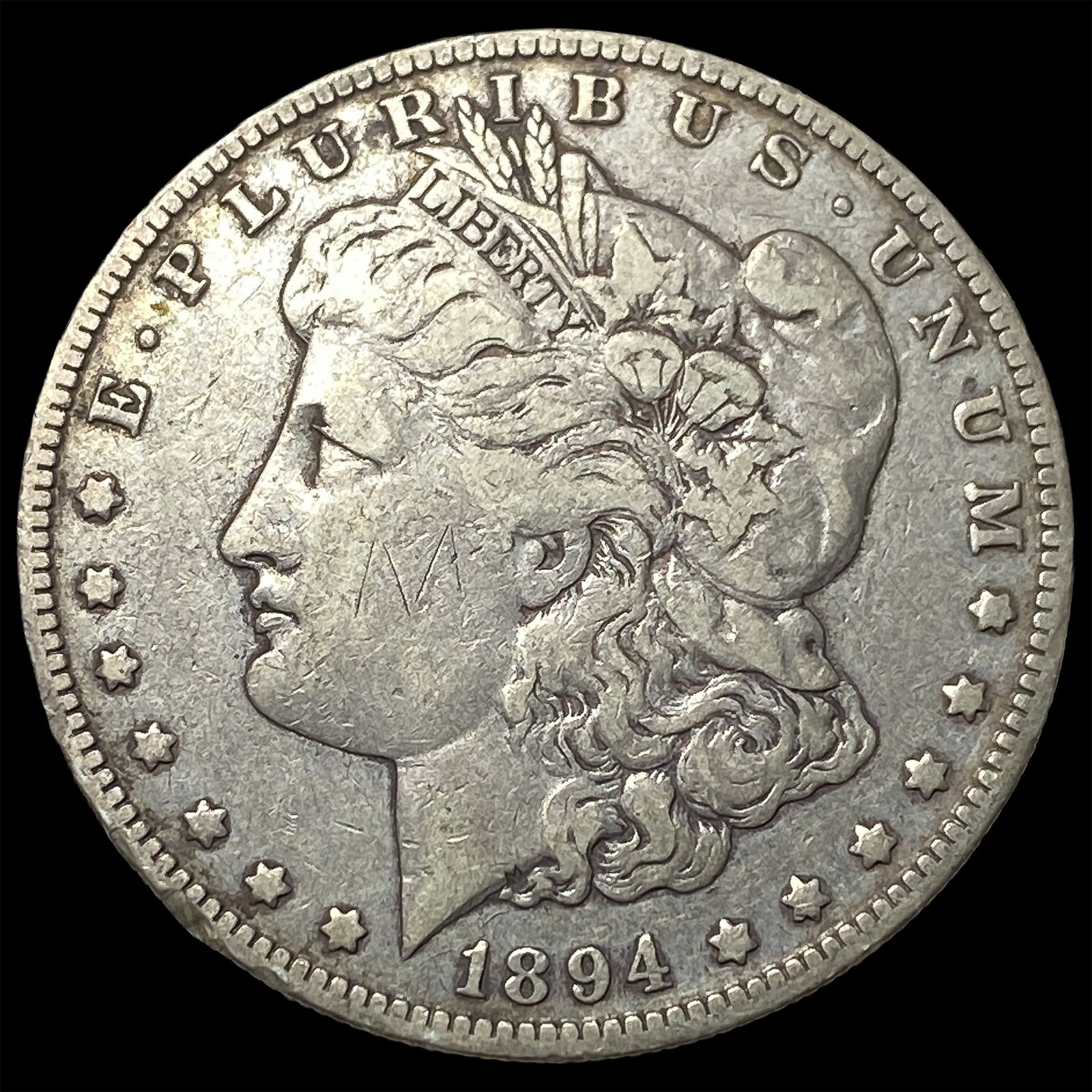 1894-O Silver Morgan Dollar ABOUT UNCIRCULATED: 1894-O Silver Morgan Dollar ABOUT UNCIRCULATED