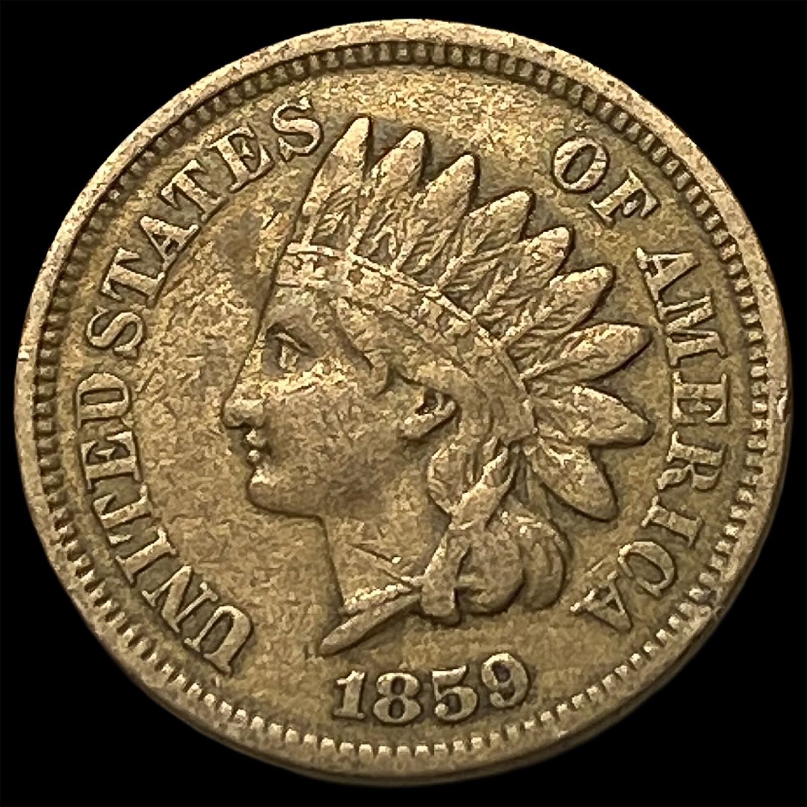 1859 Indian Head Cent LIGHTLY CIRCULATED (1 of 2)