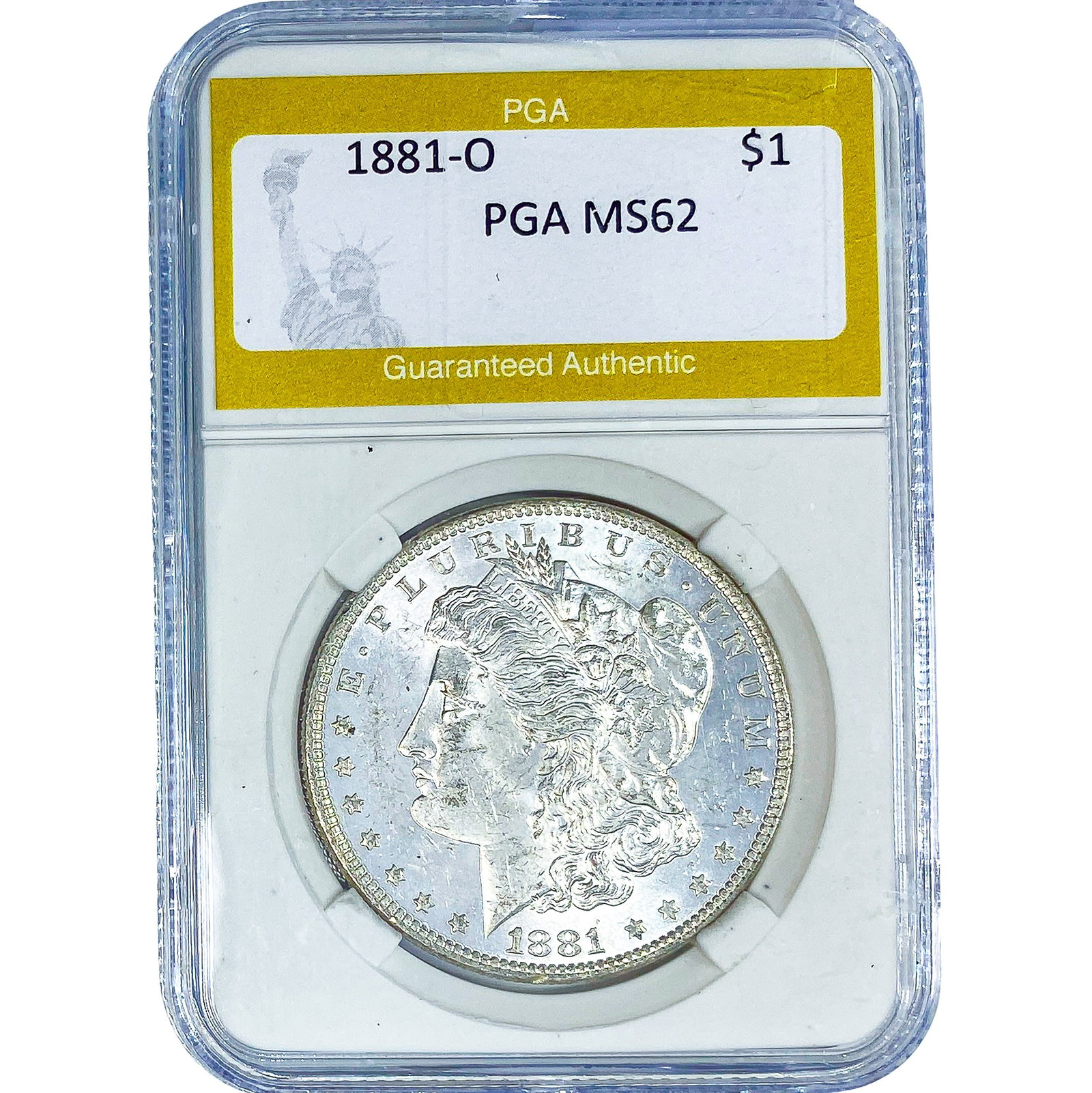 1881-O Morgan Silver Dollar PGA MS62 (1 of 2)