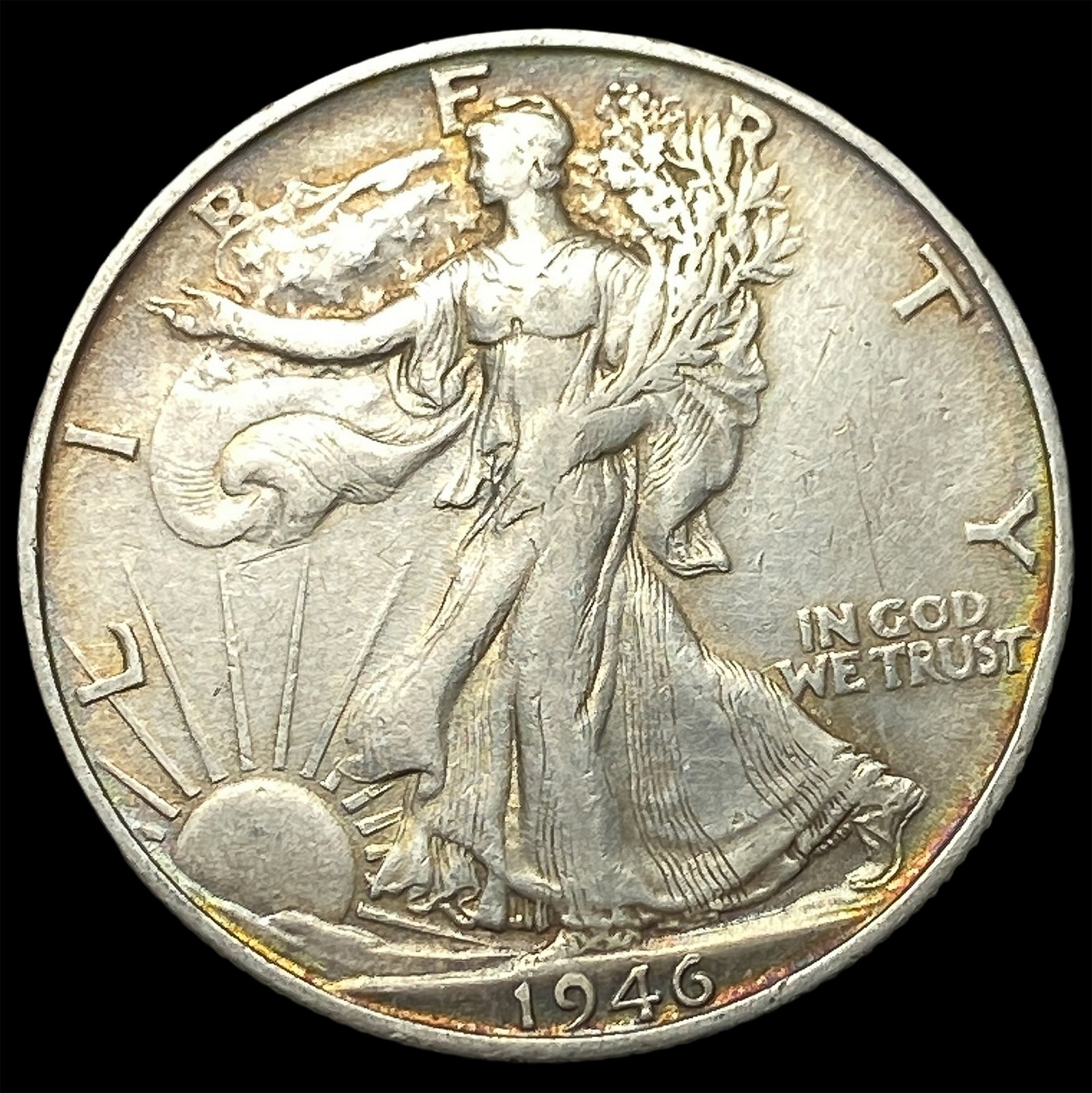 1946-S Silver Walking Liberty Half Dollar CLOSELY UNCIRCULATED: 1946-S Silver Walking Liberty Half Dollar CLOSELY UNCIRCULATED