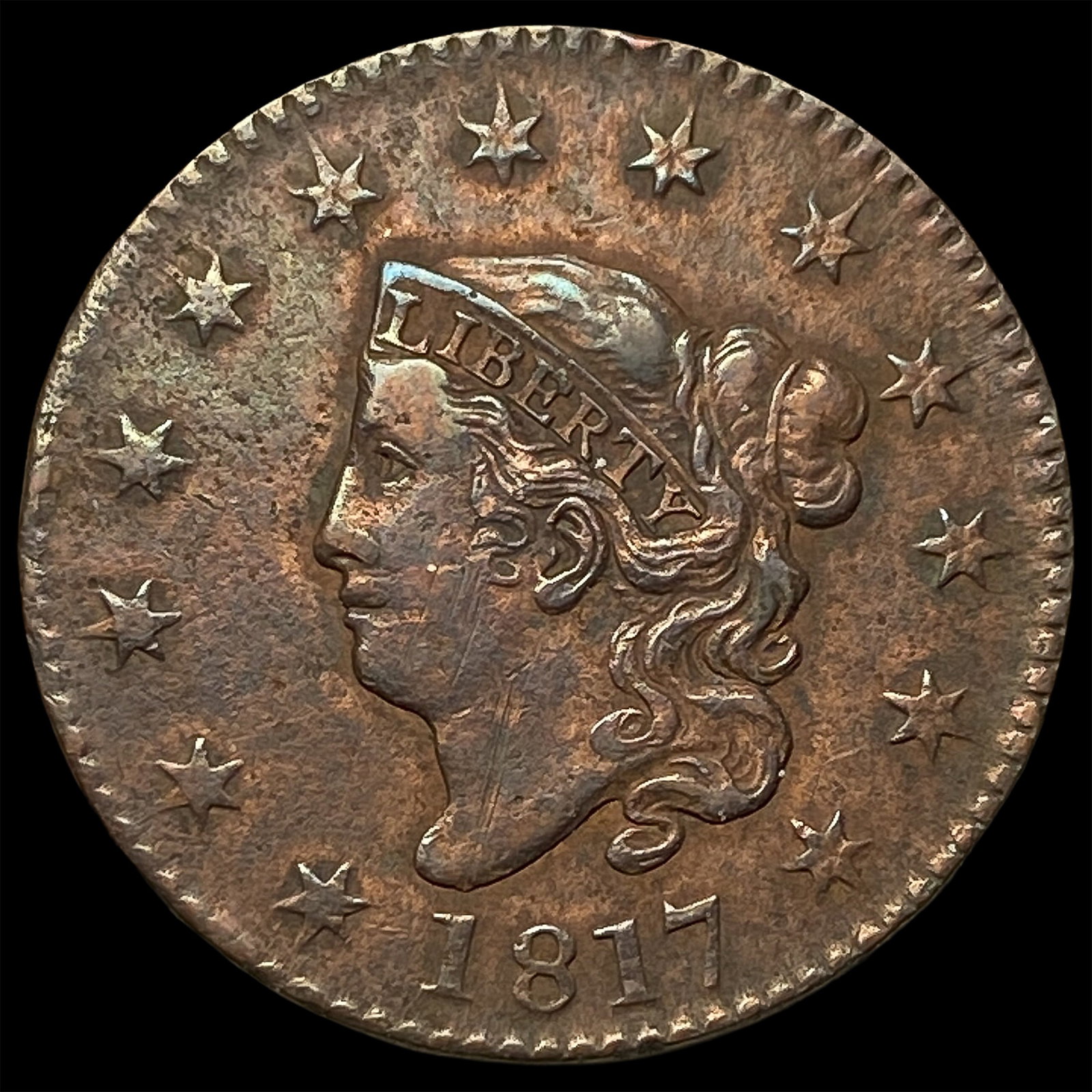 1817 Coronet Head Large Cent NEARLY UNCIRCULATED (1 of 2)