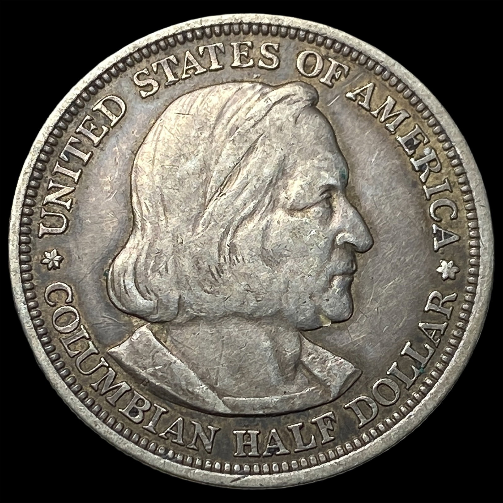 1893 Silver Columbian Expo Half Dollar CLOSELY UNCIRCULATED (1 of 2)