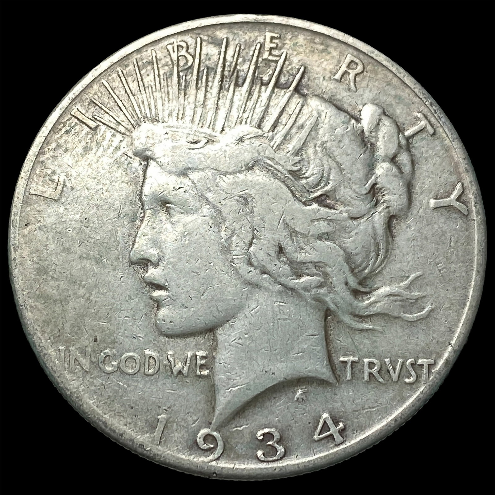 1934-S Silver Peace Dollar LIGHTLY CIRCULATED (1 of 2)