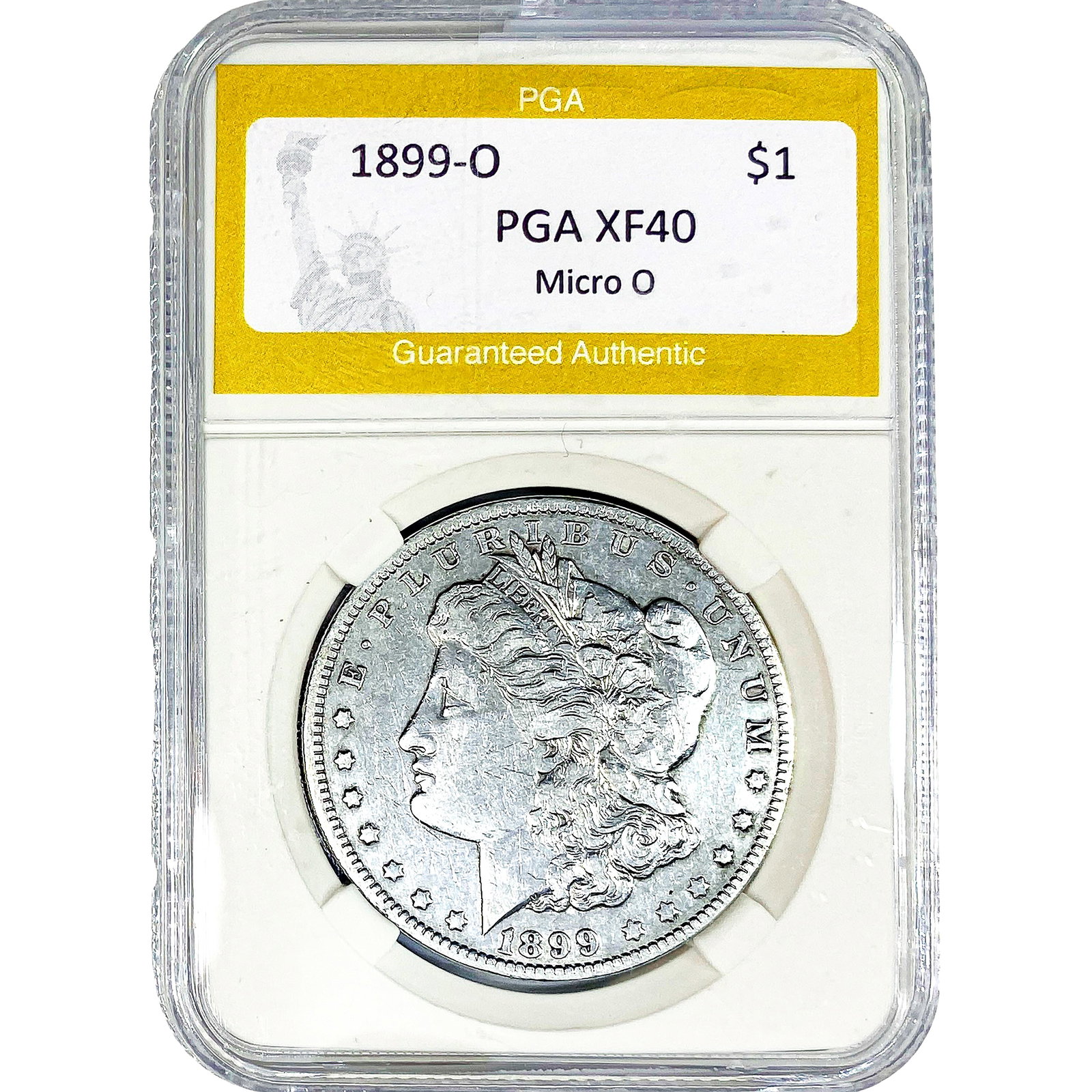 1899-O Morgan Silver Dollar PGA XF40 Micro O: 1899-O Morgan Silver Dollar PGA XF40 Micro O