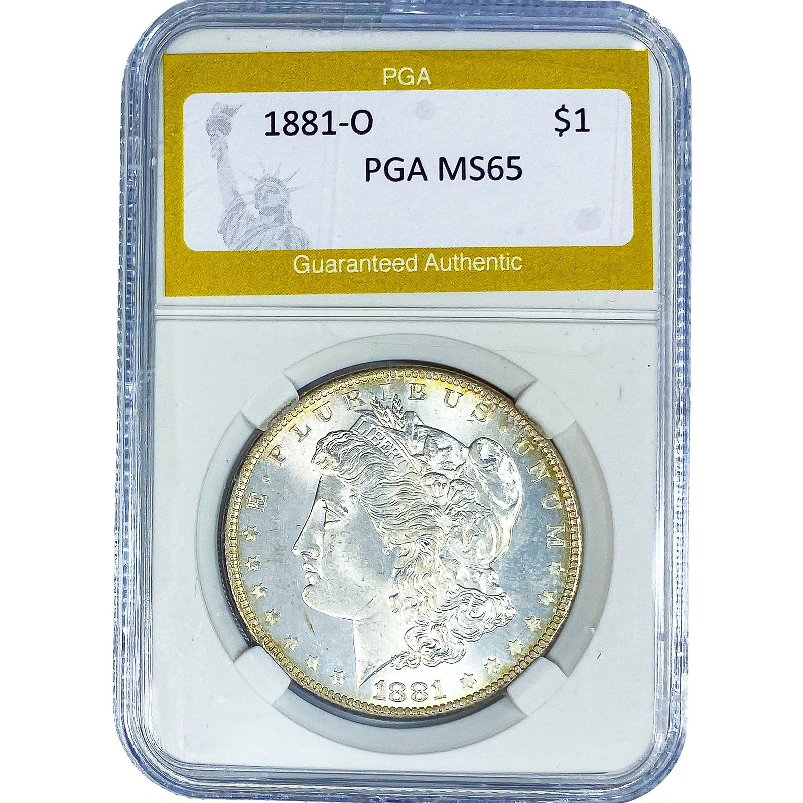 1881-O Morgan Silver Dollar PGA MS65 (1 of 2)
