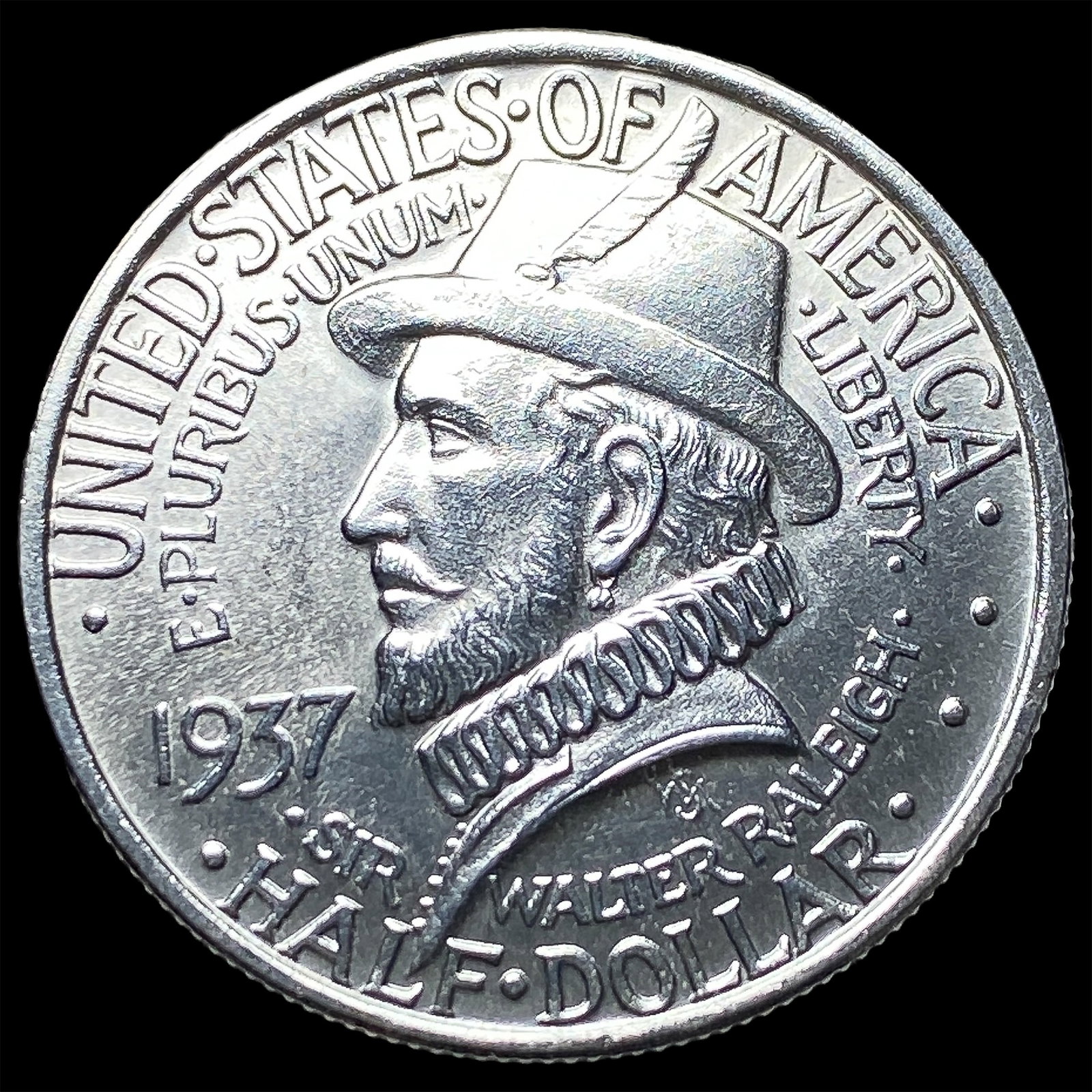 1937 Silver Roanoke Half Dollar UNCIRCULATED (1 of 2)