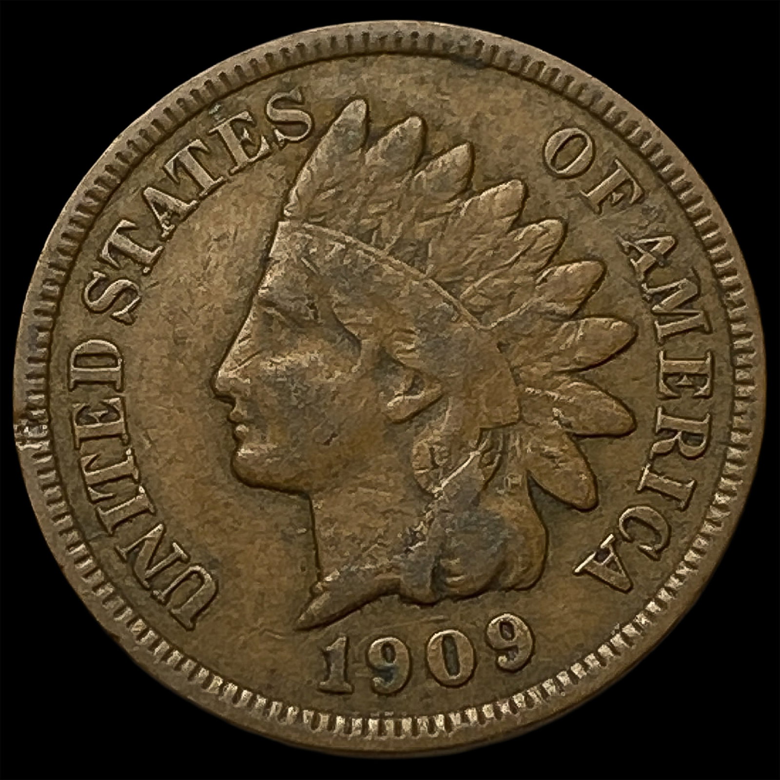 1909 Indian Head Cent LIGHTLY CIRCULATED (1 of 2)