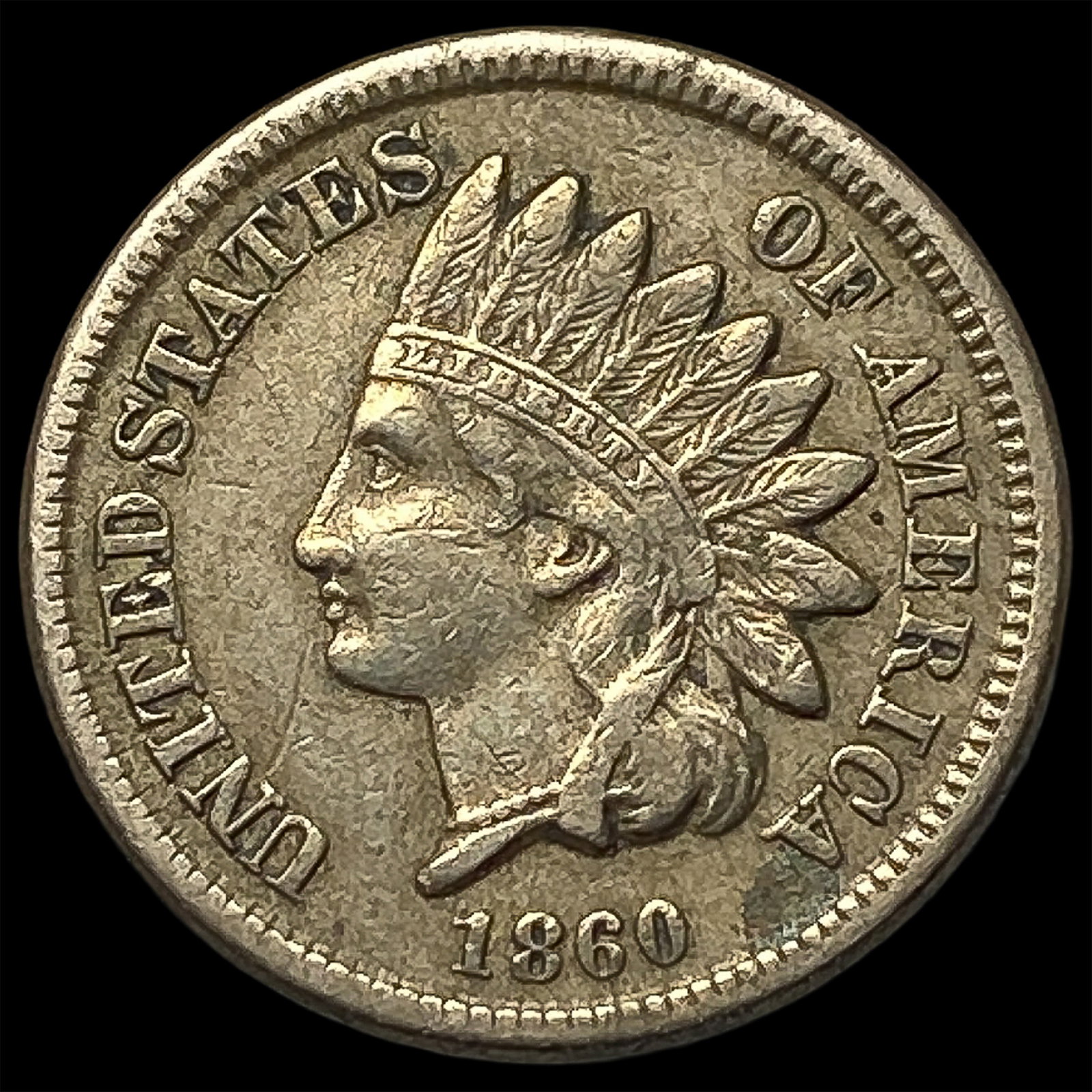 1860 Indian Head Cent NEARLY UNCIRCULATED (1 of 2)