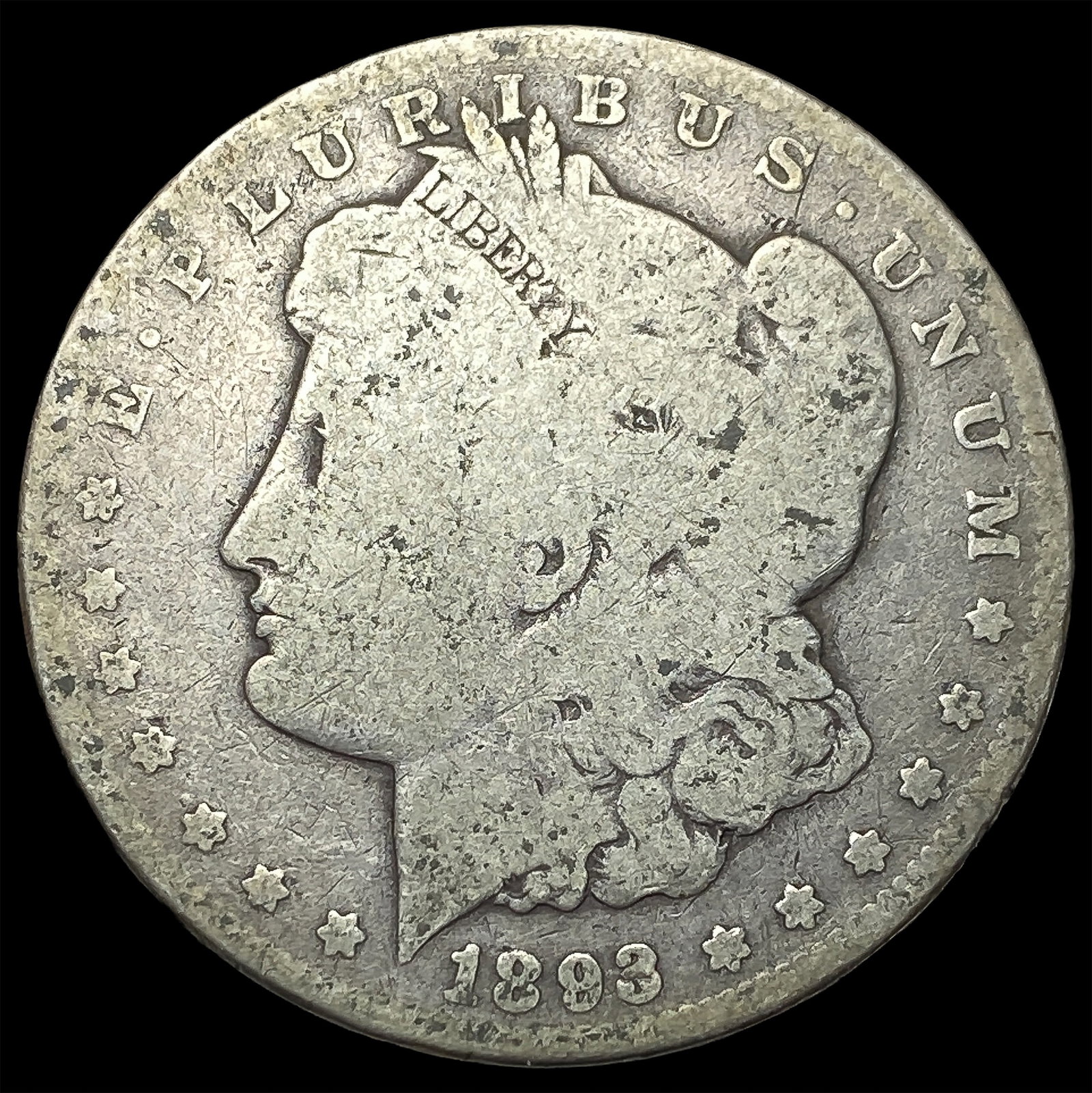 1893-CC Silver Morgan Dollar NICELY CIRCULATED (1 of 2)