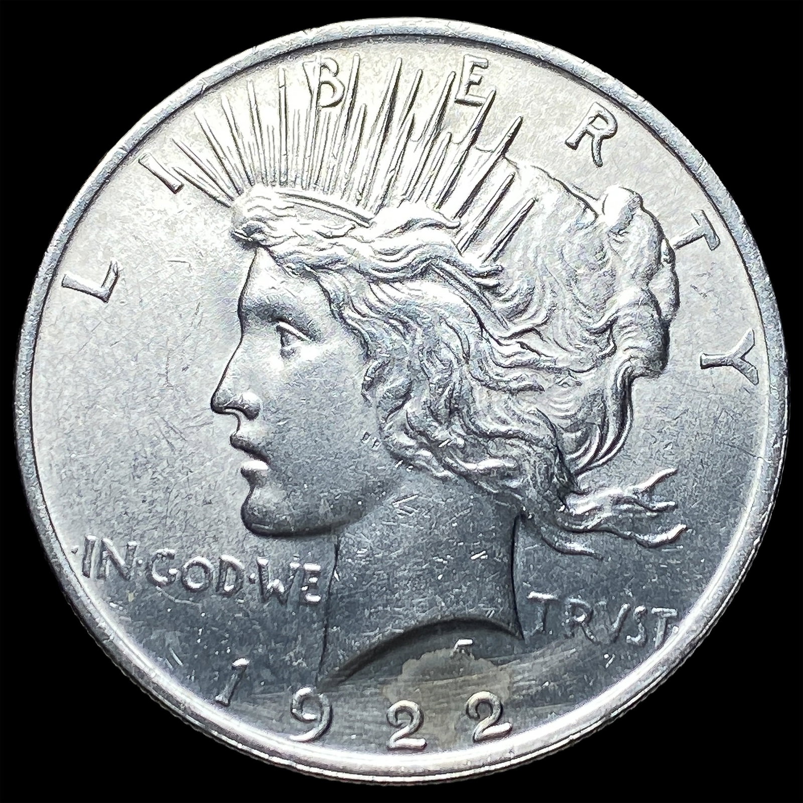 1922 Silver Peace Dollar CHOICE BU (1 of 2)