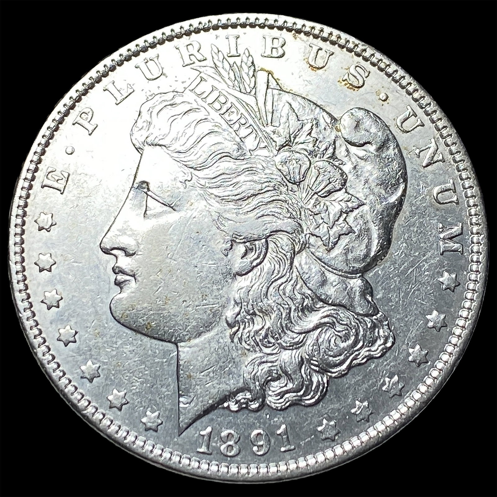 1891 Morgan Silver Dollar CLOSELY UNCIRCULATED: 1891 Morgan Silver Dollar CLOSELY UNCIRCULATED