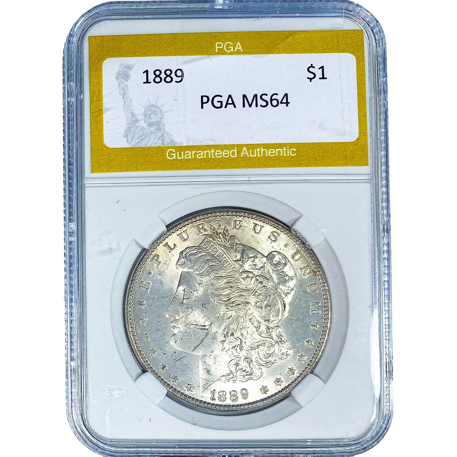 1889 Morgan Silver Dollar PGA MS64: 1889 Morgan Silver Dollar PGA MS64