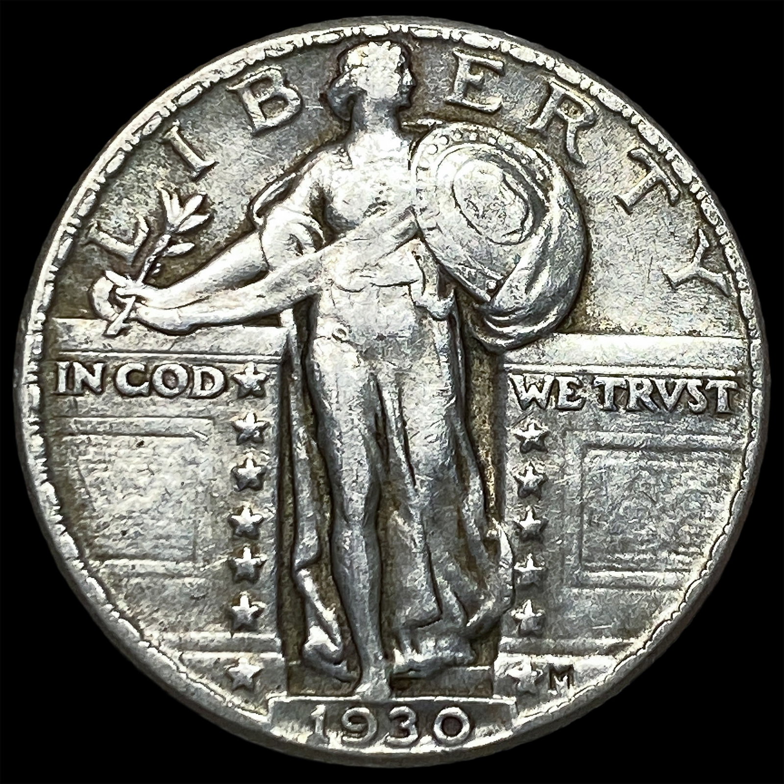1930 Standing Liberty Quarter CLOSELY UNCIRCULATED: 1930 Standing Liberty Quarter CLOSELY UNCIRCULATED