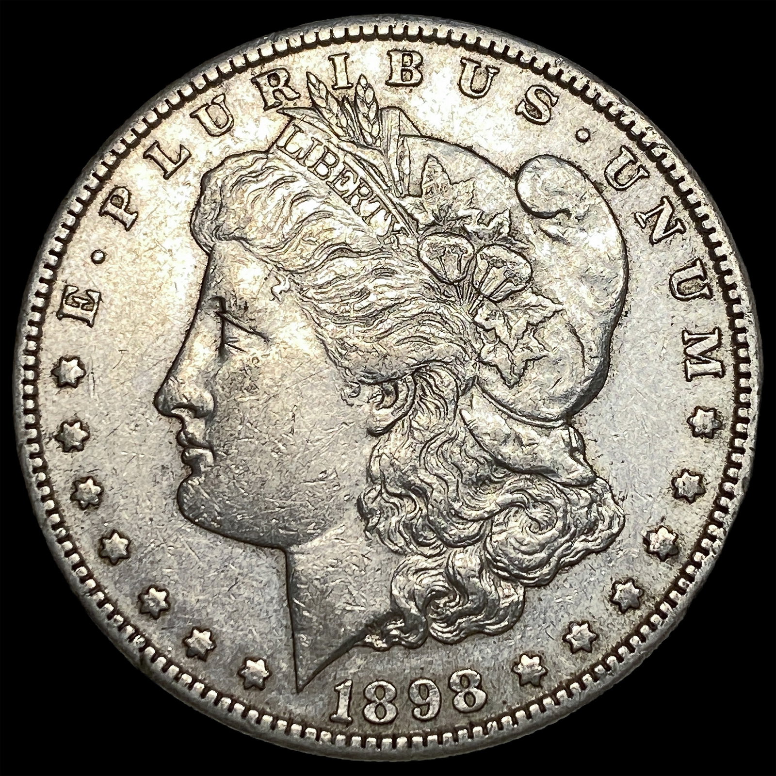 1898-S Silver Morgan Dollar CLOSELY UNCIRCULATED (1 of 2)