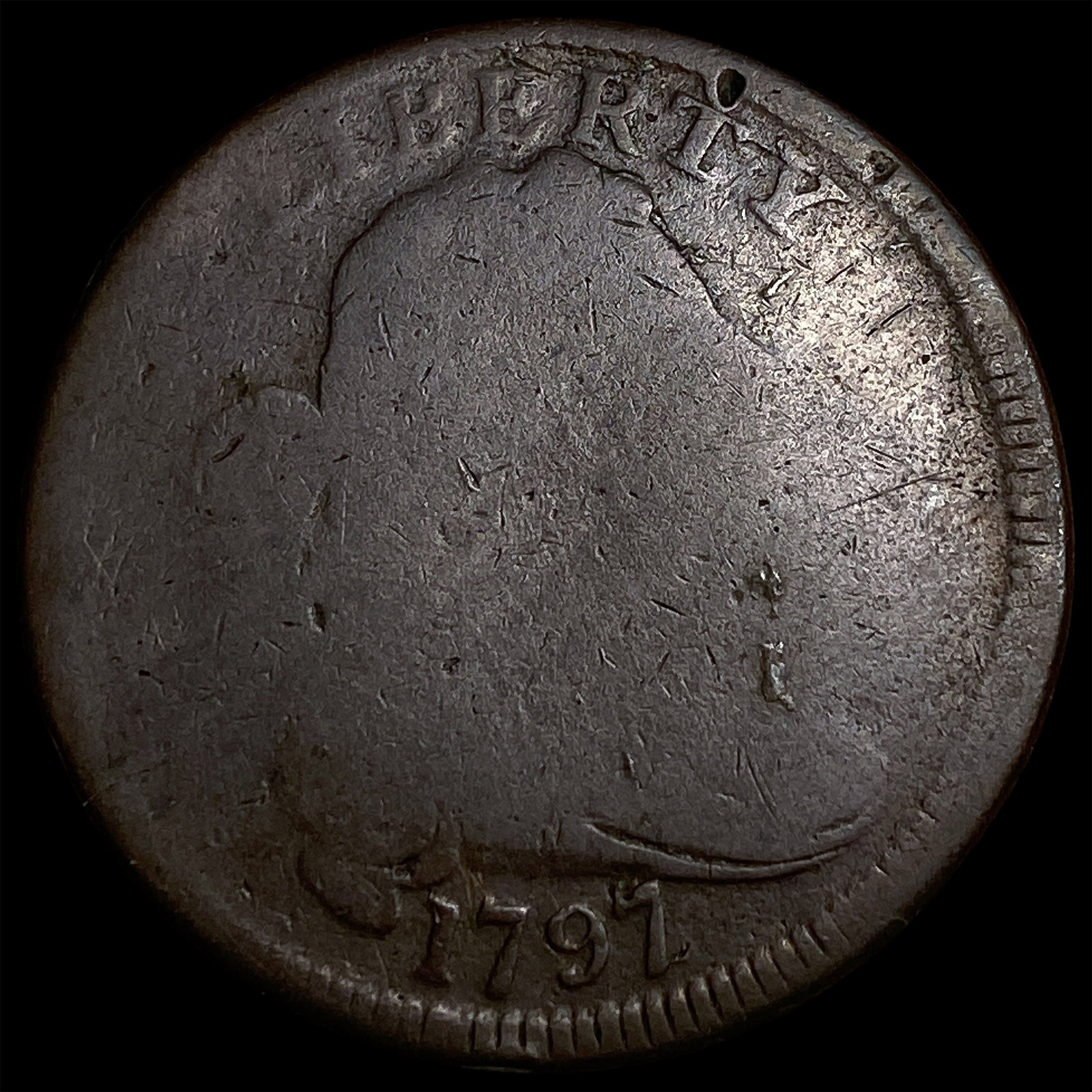 1797 Draped Bust Large Cent NICELY CIRCULATED (1 of 2)