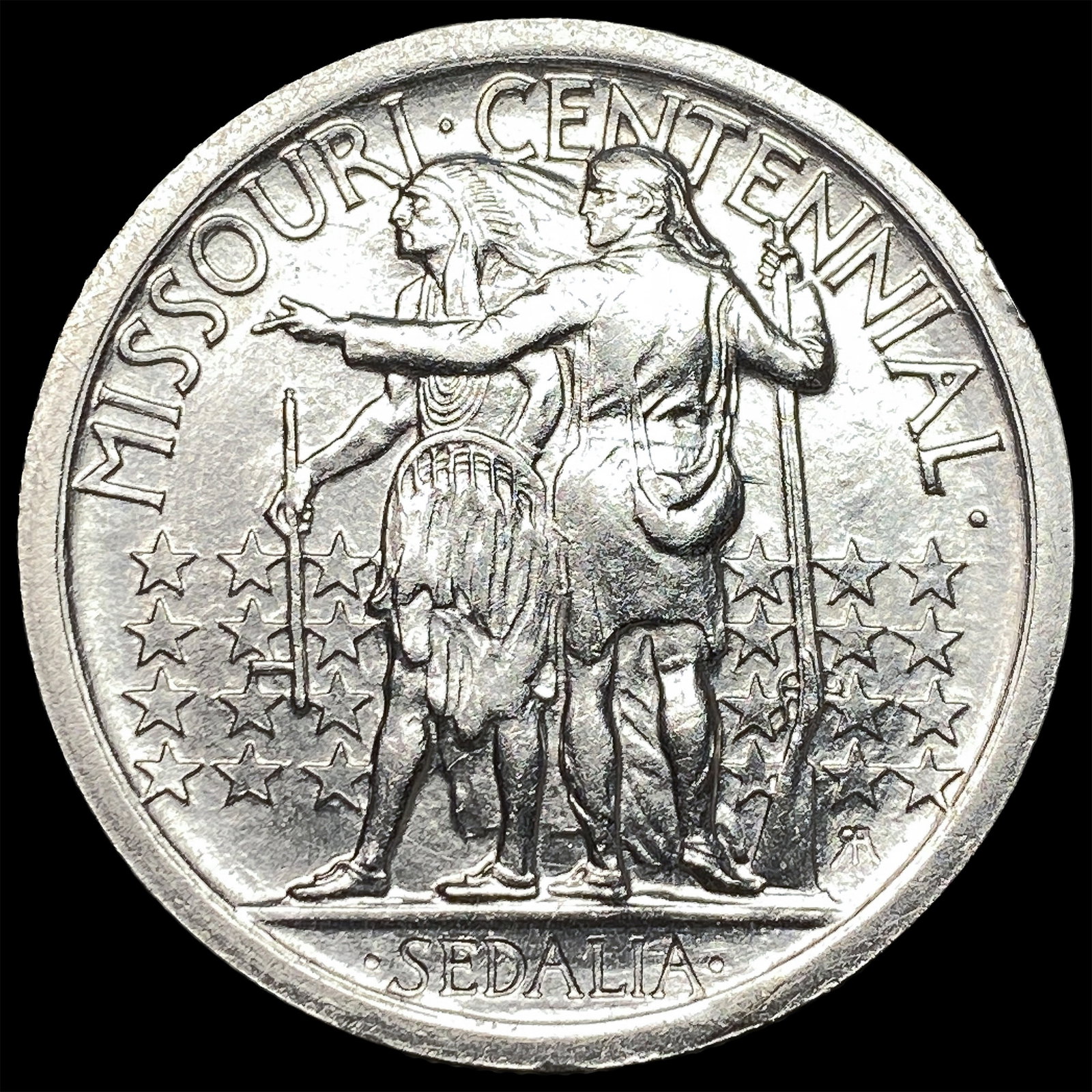 1921 Silver Missouri Half Dollar UNCIRCULATED (1 of 2)