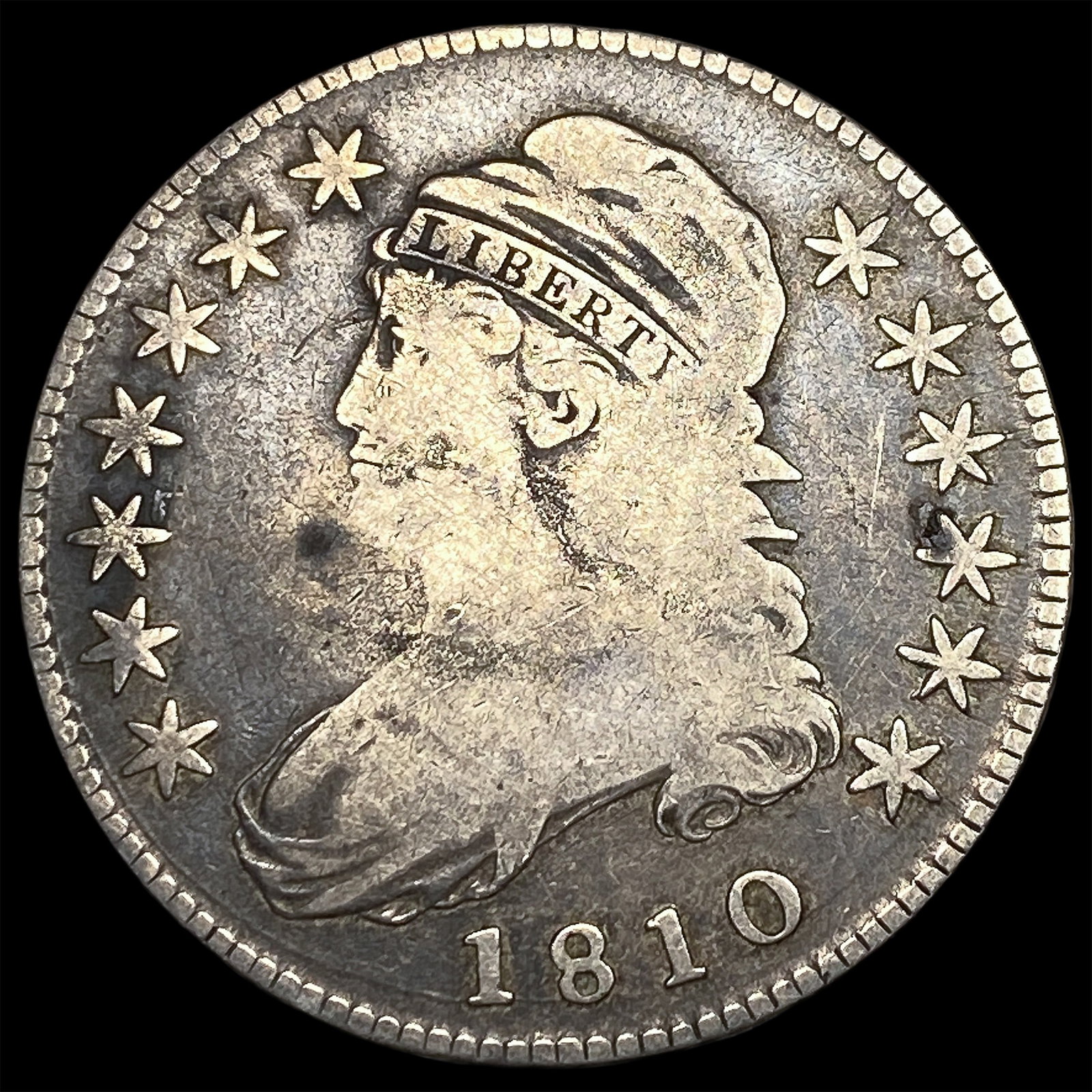 1810 Capped Bust Half Dollar LIGHTLY CIRCULATED (1 of 2)