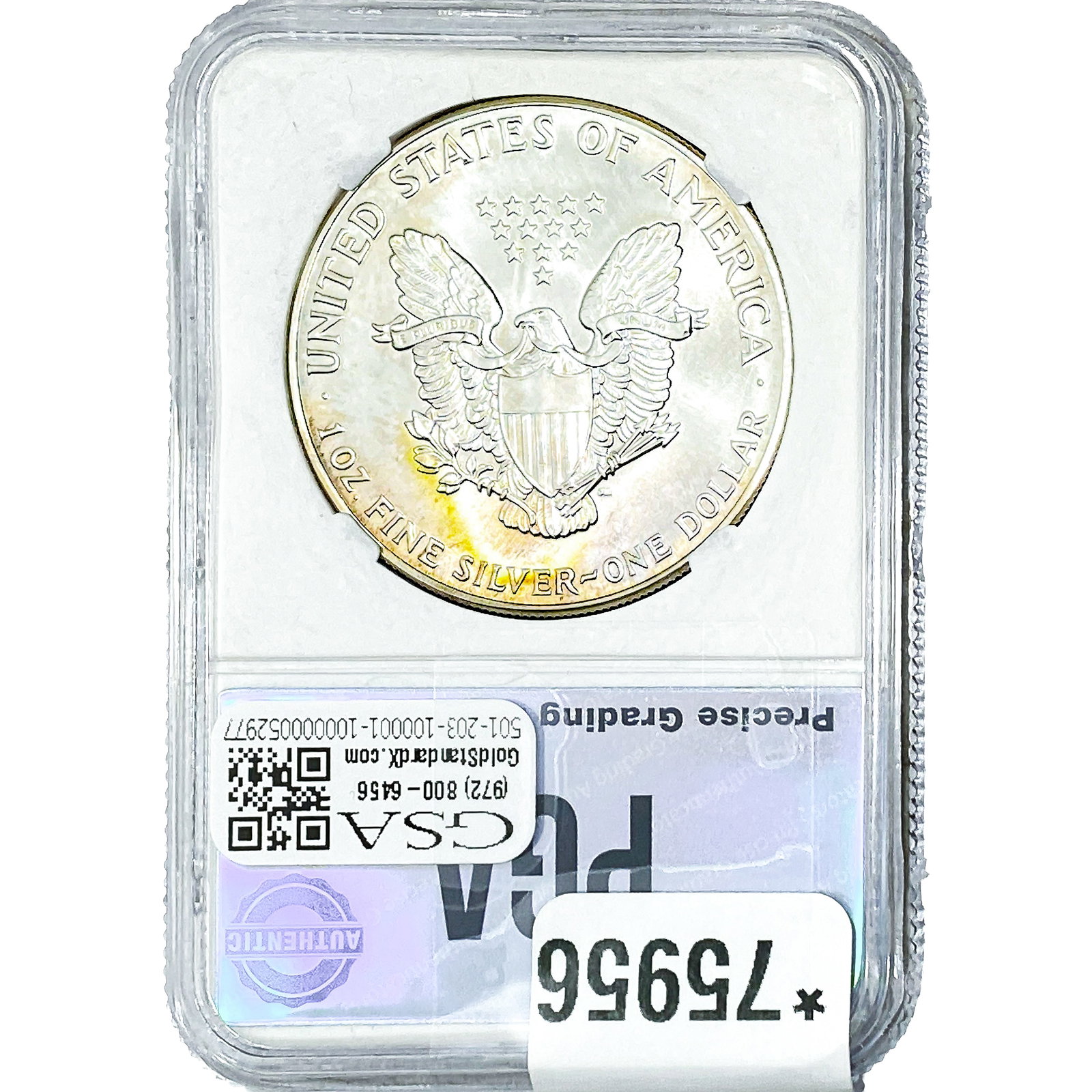 1986 Silver Eagle PGA MS69 - 2