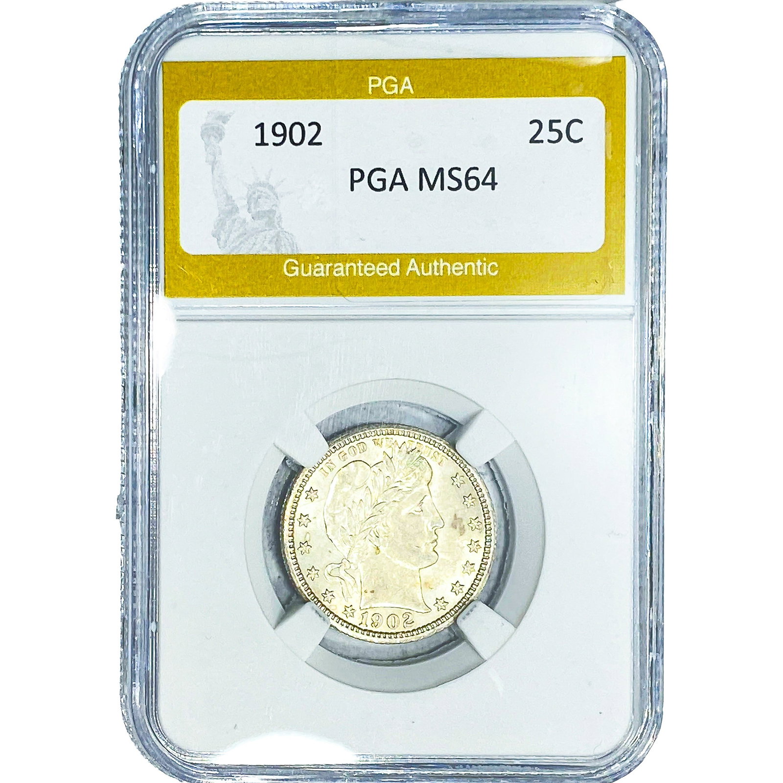 1902 Barber Quarter PGA MS64 (1 of 2)