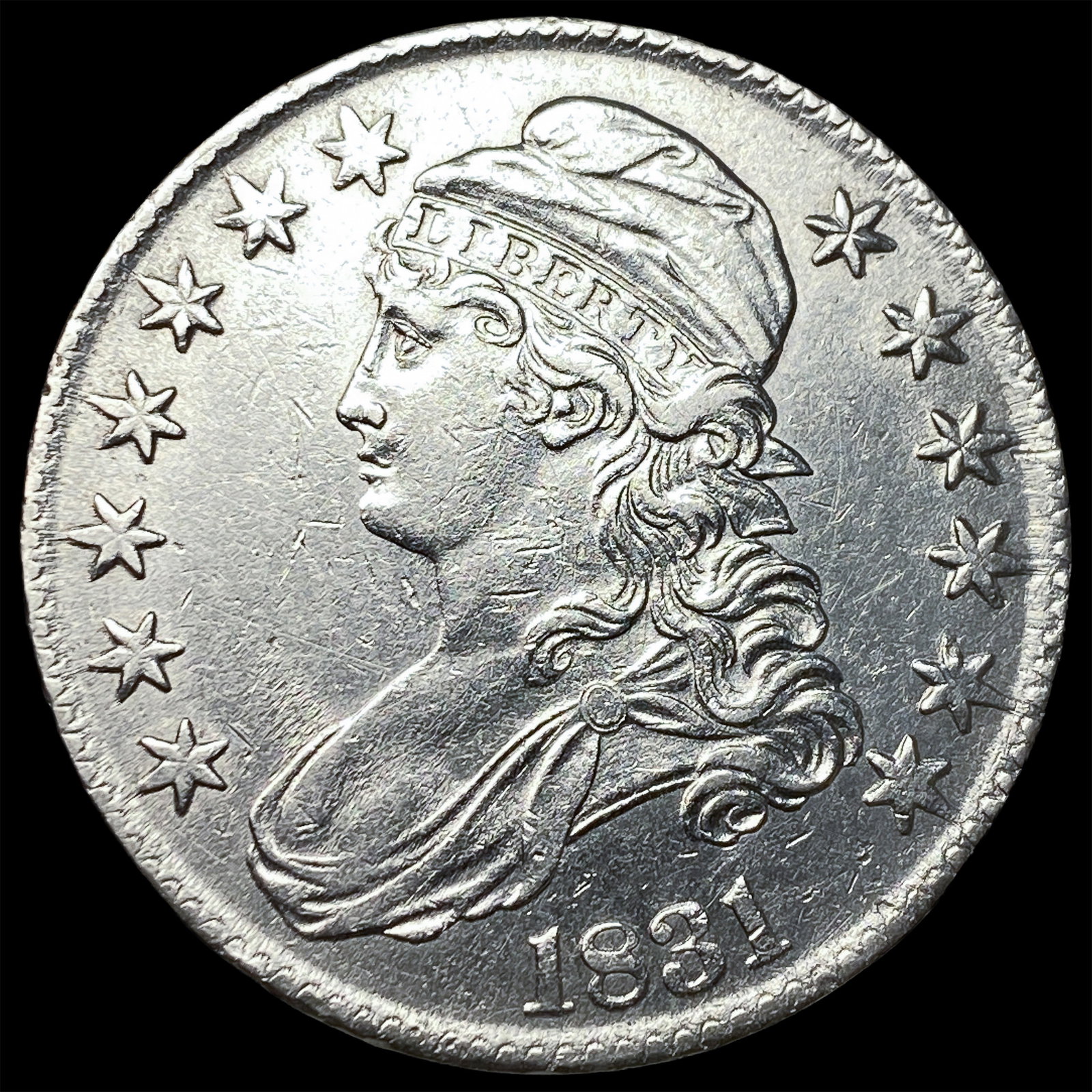 1831 Capped Bust Half Dollar ABOUT UNCIRCULATED (1 of 2)