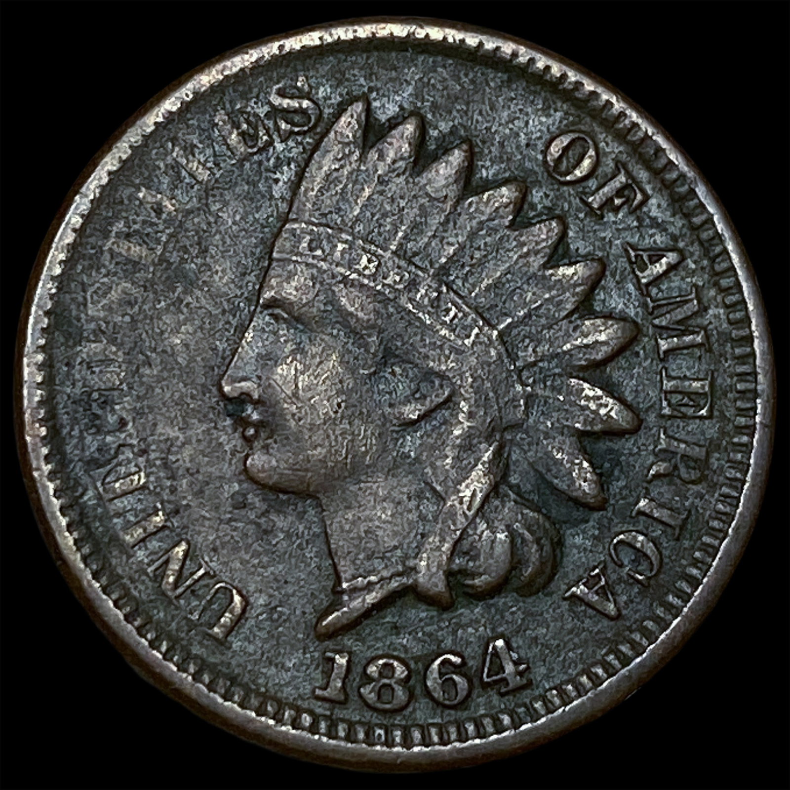 1864 Indian Head Cent NEARLY UNCIRCULATED (1 of 2)