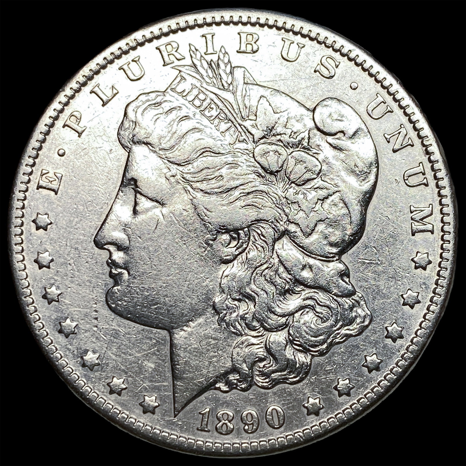 1890-CC Silver Morgan Dollar CLOSELY UNCIRCULATED (1 of 2)