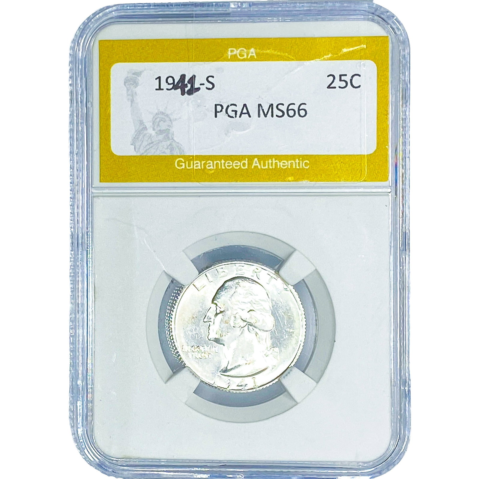 1941-S Washington Silver Quarter PGA MS66 (1 of 2)