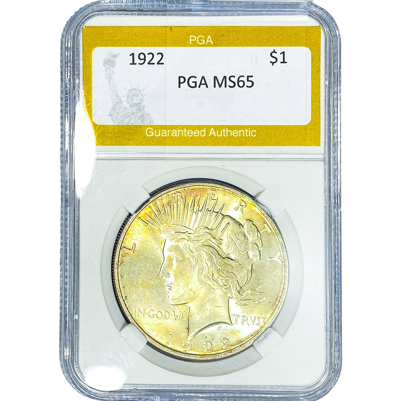 1922 Silver Peace Dollar PGA MS65 (1 of 2)