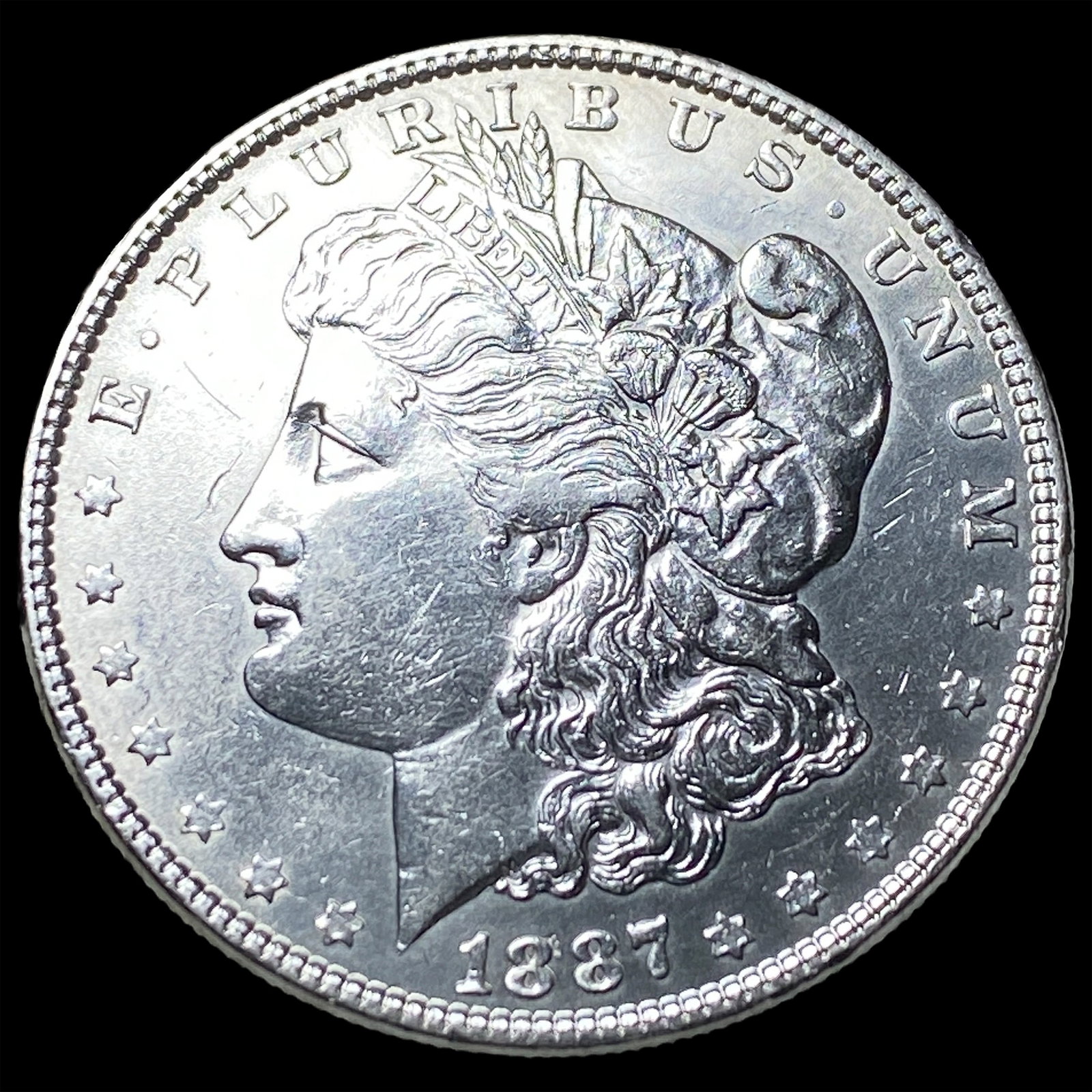1887 Silver Morgan Dollar UNCIRCULATED: 1887 Silver Morgan Dollar UNCIRCULATED