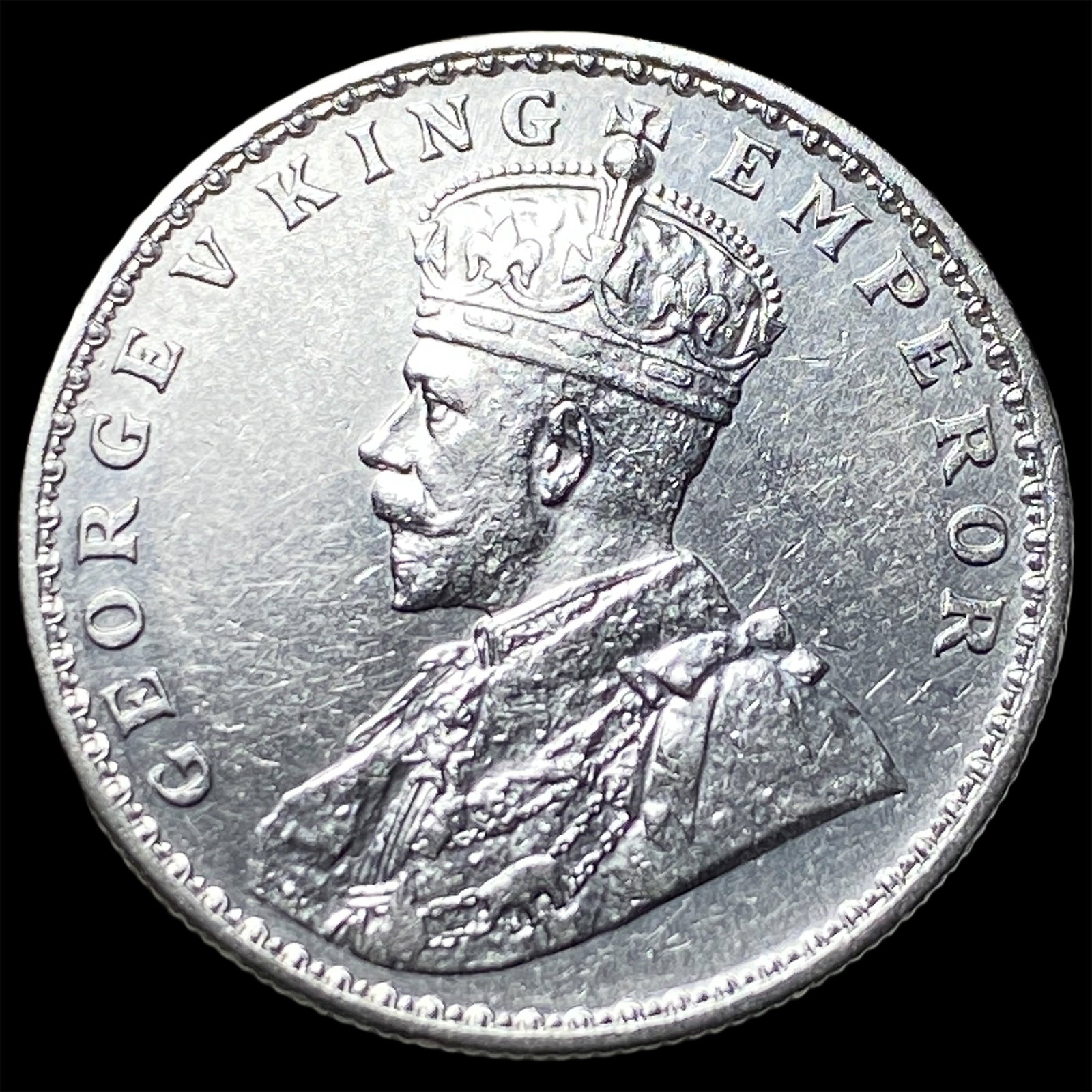 1919 British-India Silver One Rupee CLOSELY UNCIRCULATED (1 of 2)