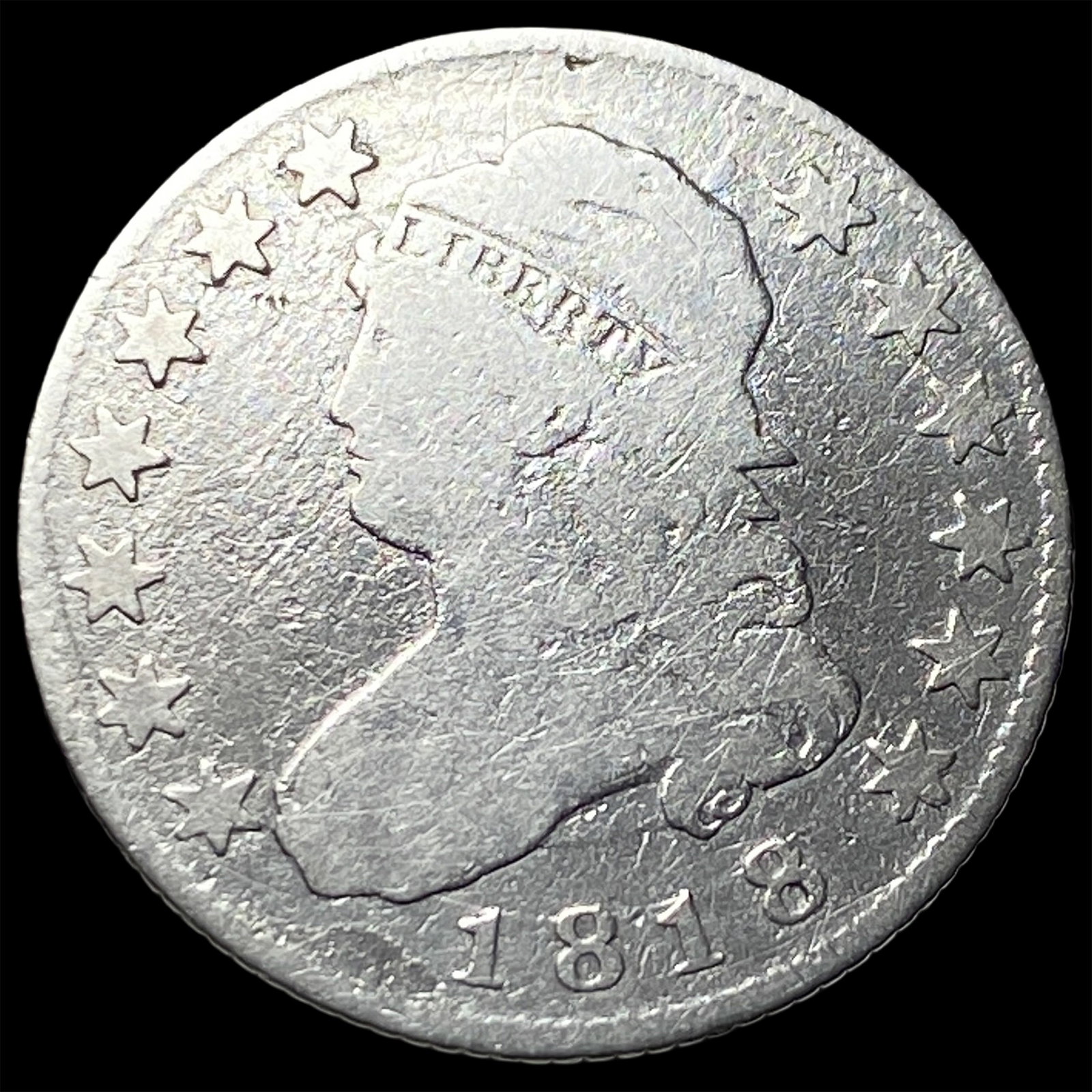 1818 Capped Bust Quarter NICELY CIRCULATED (1 of 2)