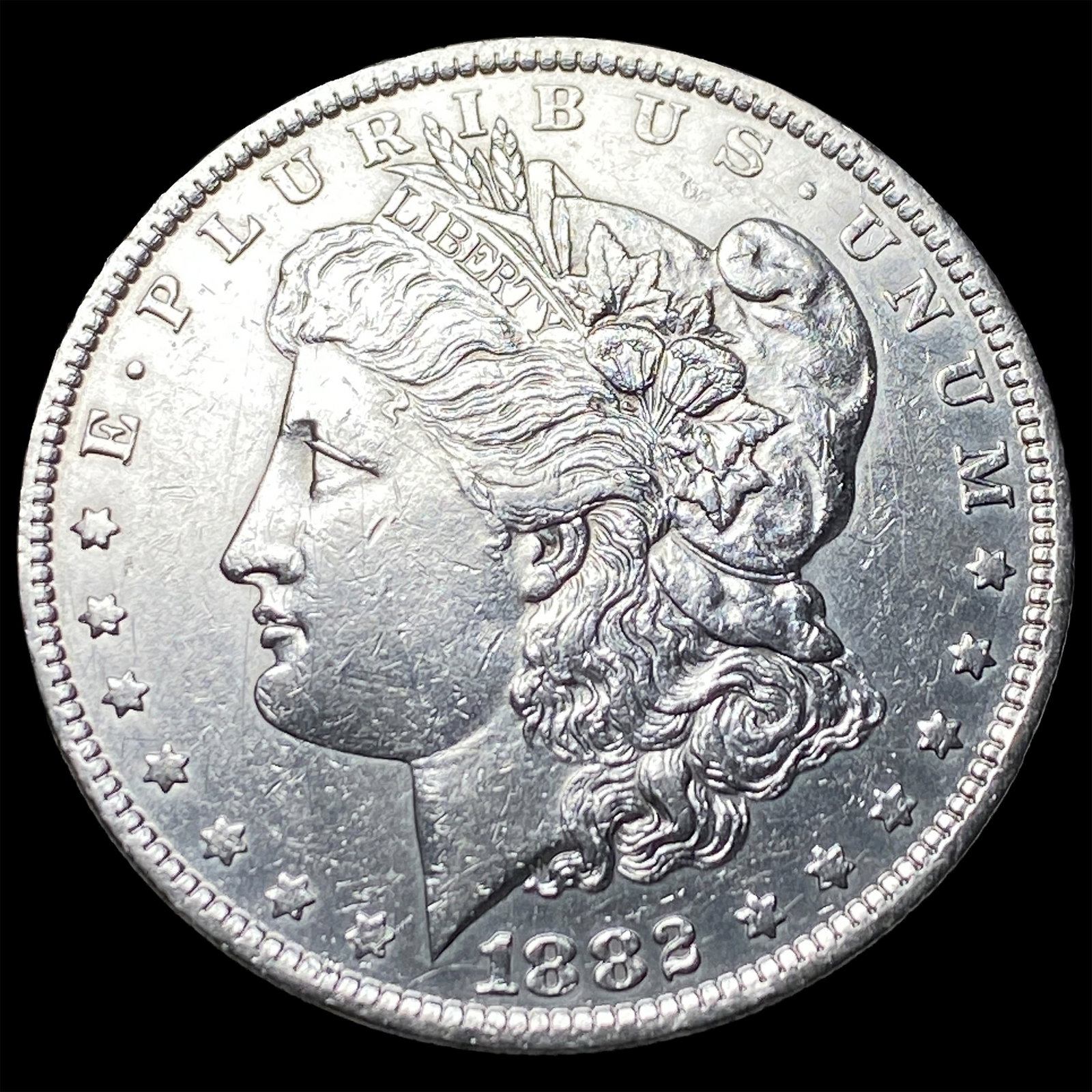 1882-O/S Silver Morgan Dollar CLOSELY UNCIRCULATED: 1882-O/S Silver Morgan Dollar CLOSELY UNCIRCULATED