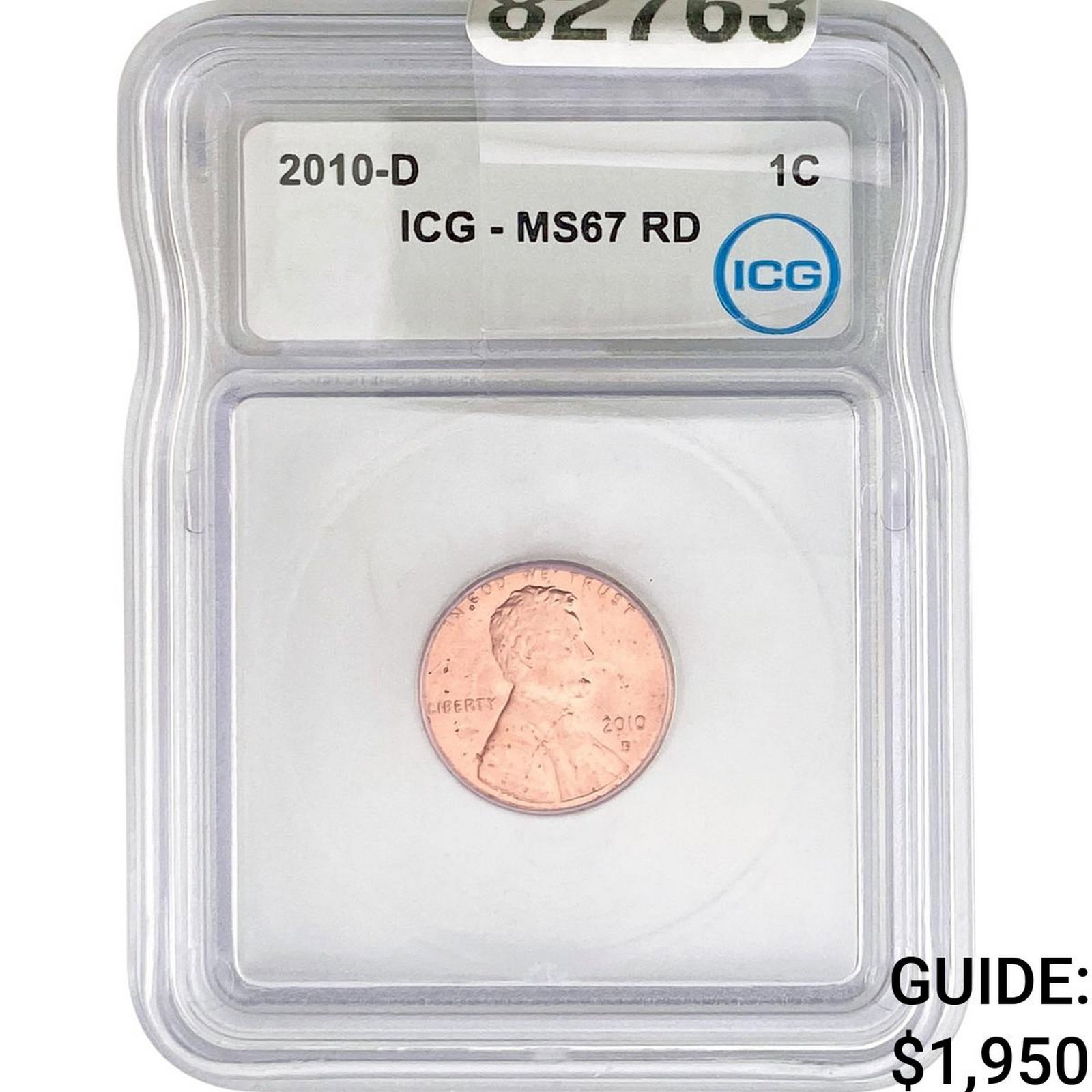 2010-D Lincoln Shield Penny ICG MS67 RD (1 of 2)