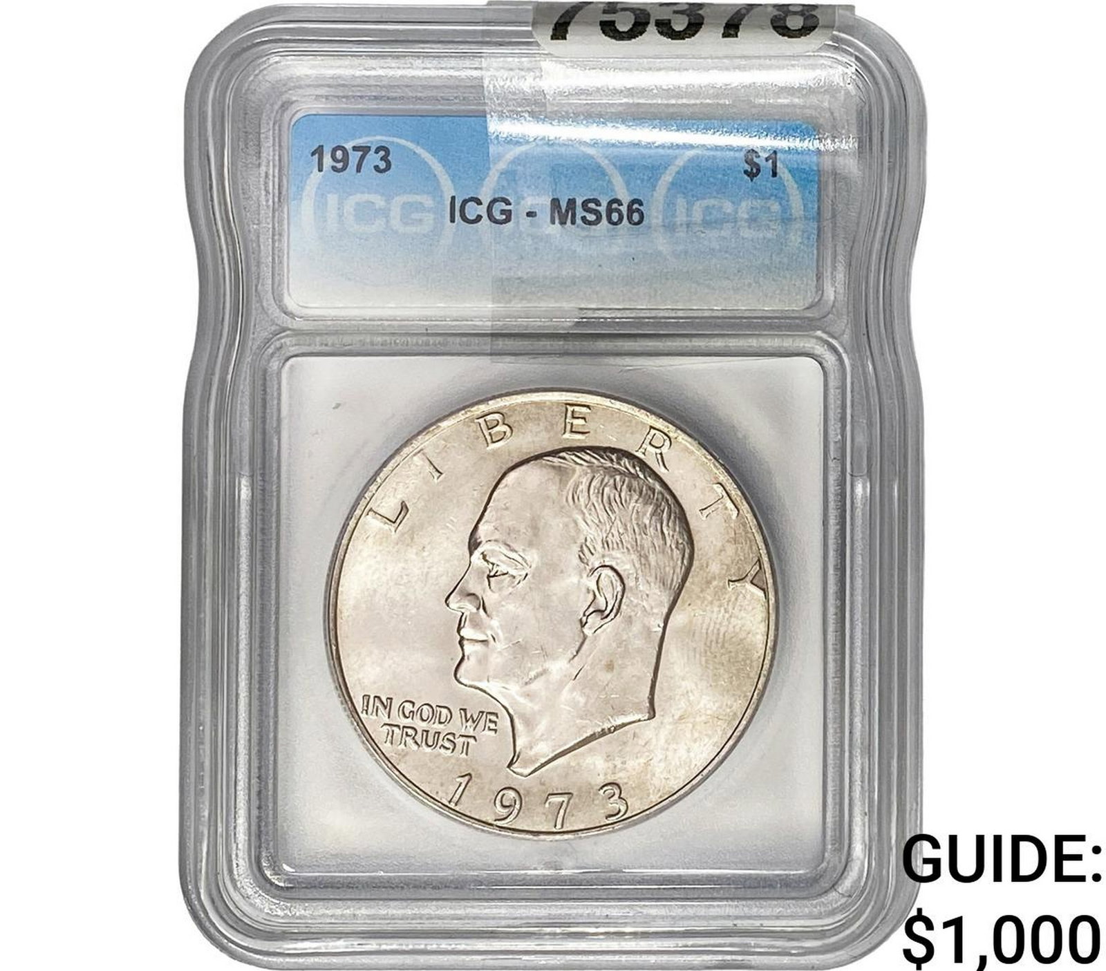 1973 Eisenhower Dollar ICG MS66 (1 of 2)
