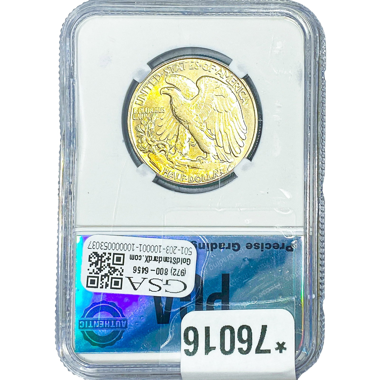 1945 Walking Liberty Half Dollar PGA MS65+ Monster - 2