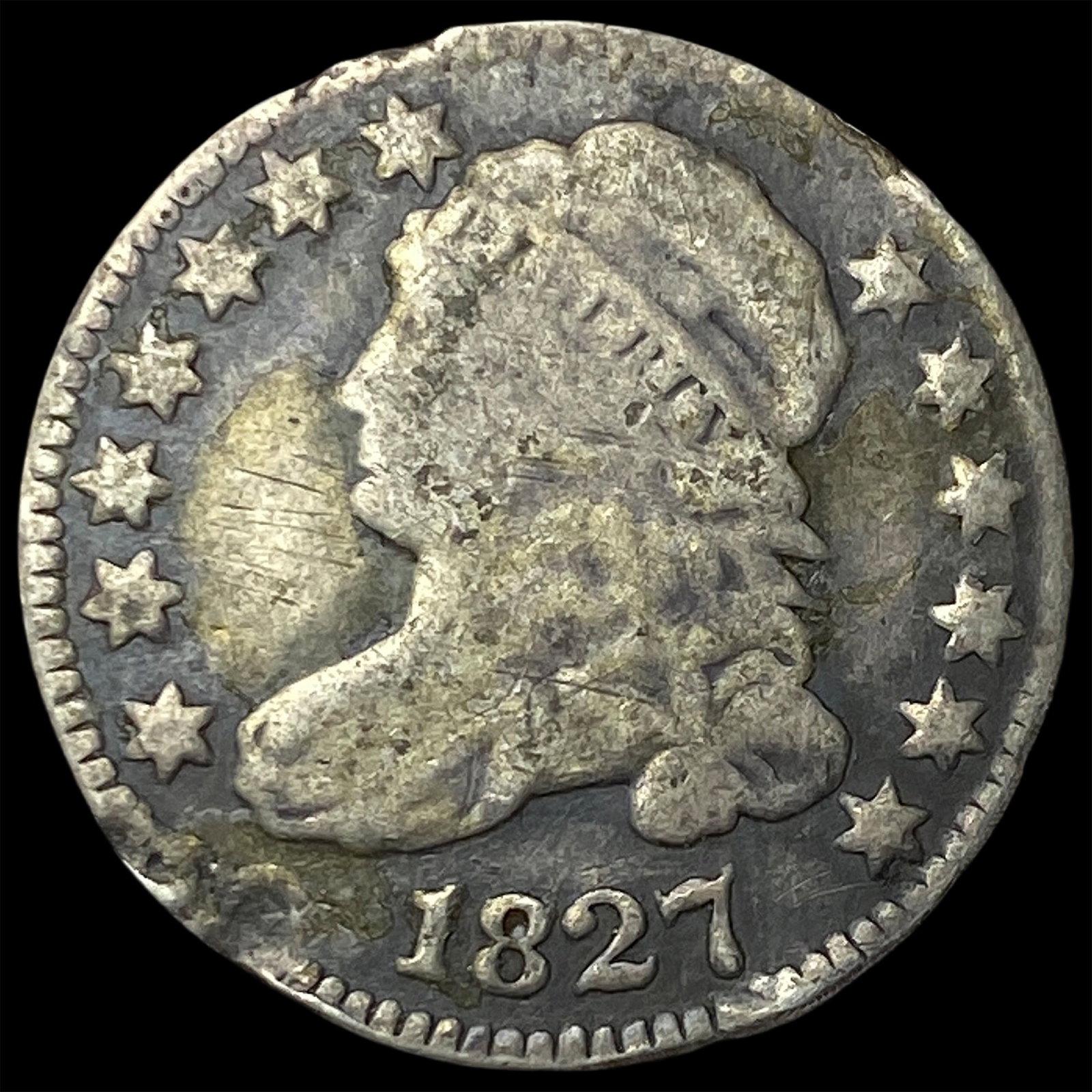 1827 Capped Bust Dime HIGH GRADE (1 of 2)