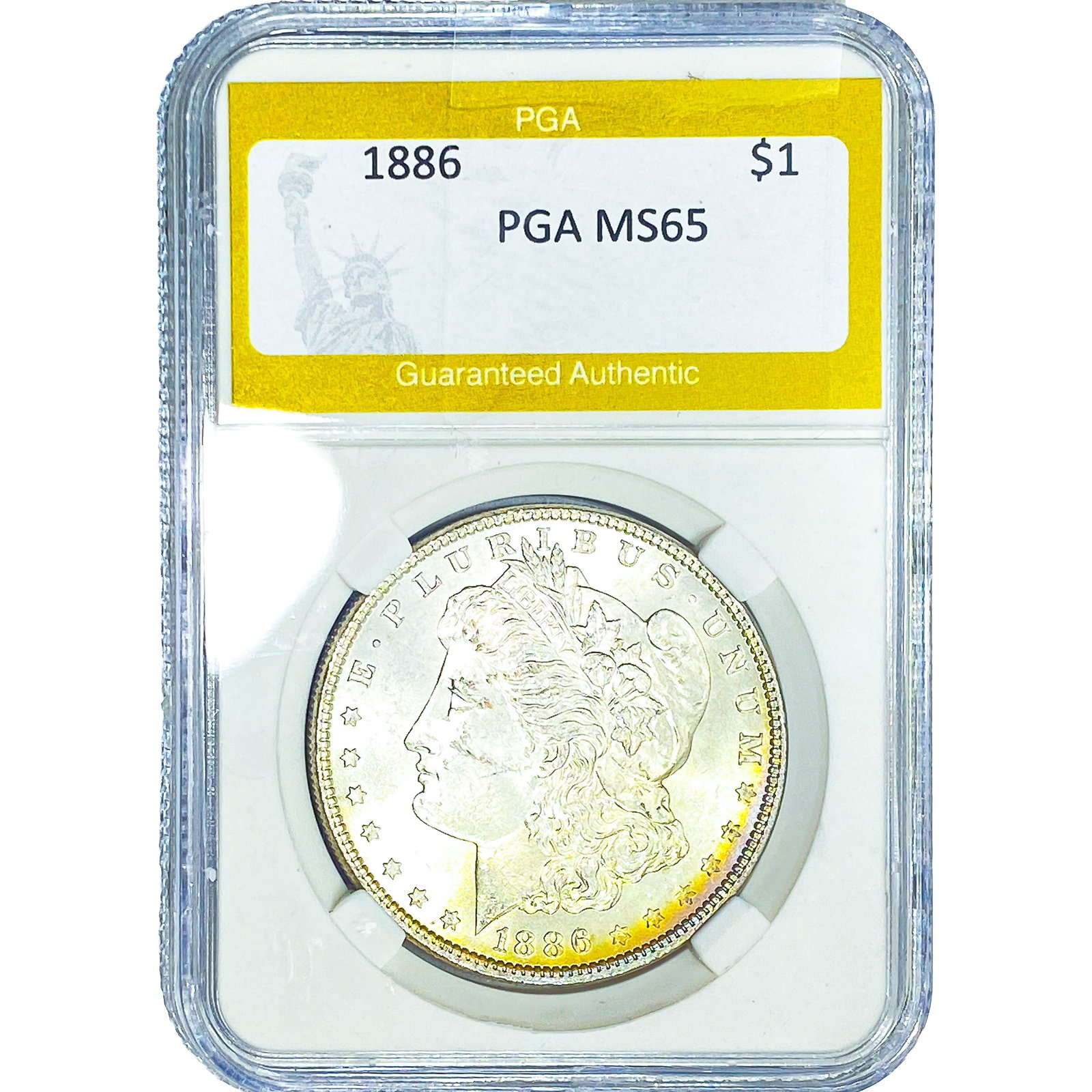 1886 Morgan Silver Dollar PGA MS65 (1 of 2)