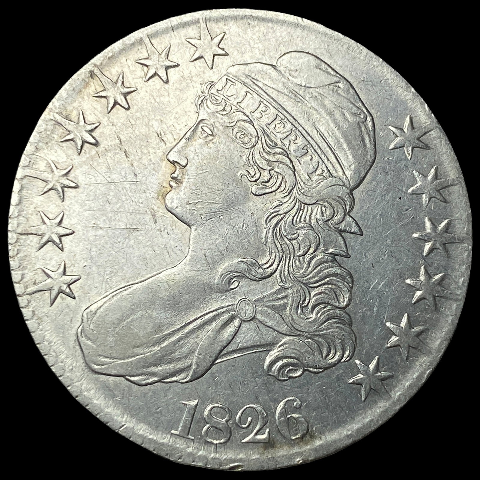 1826 Capped Bust Half Dollar CLOSELY UNCIRCULATED (1 of 2)