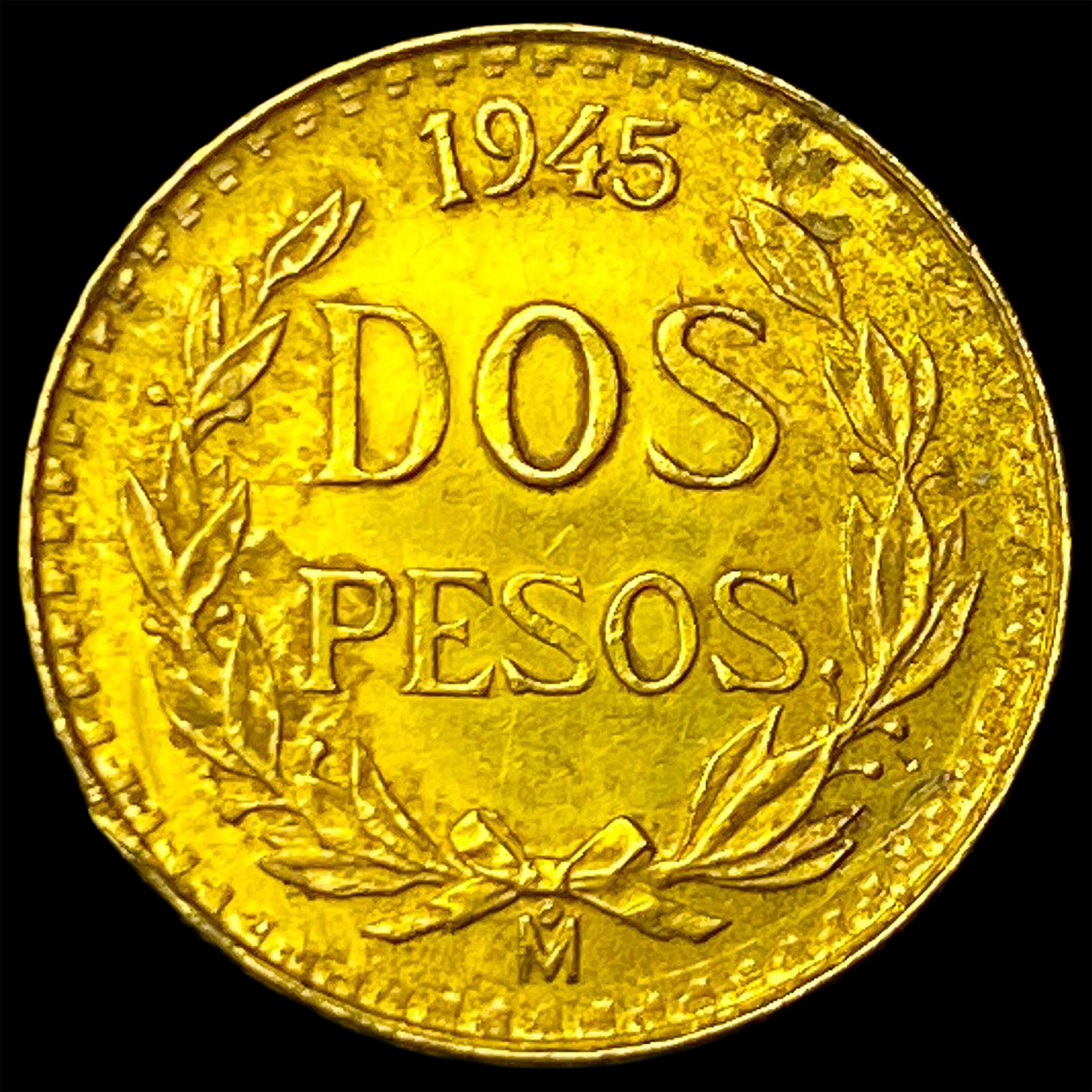 1945 Mexico Gold 2 Pesos .0482oz CHOICE BU (1 of 2)